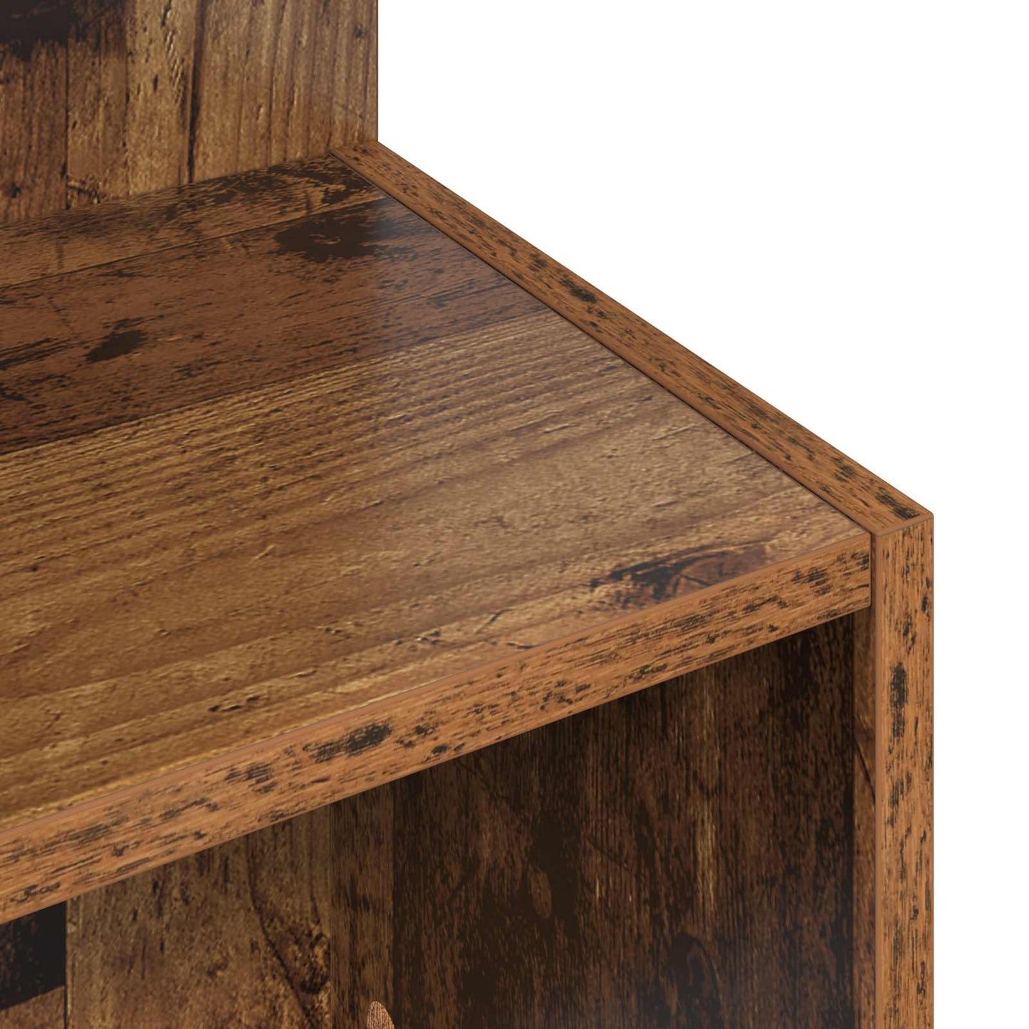 Bijzettafel Oud hout Ø 39,5 x 55 cm Bewerkt hout is nu te koop bij PeponiXL, paradijselijk wonen!