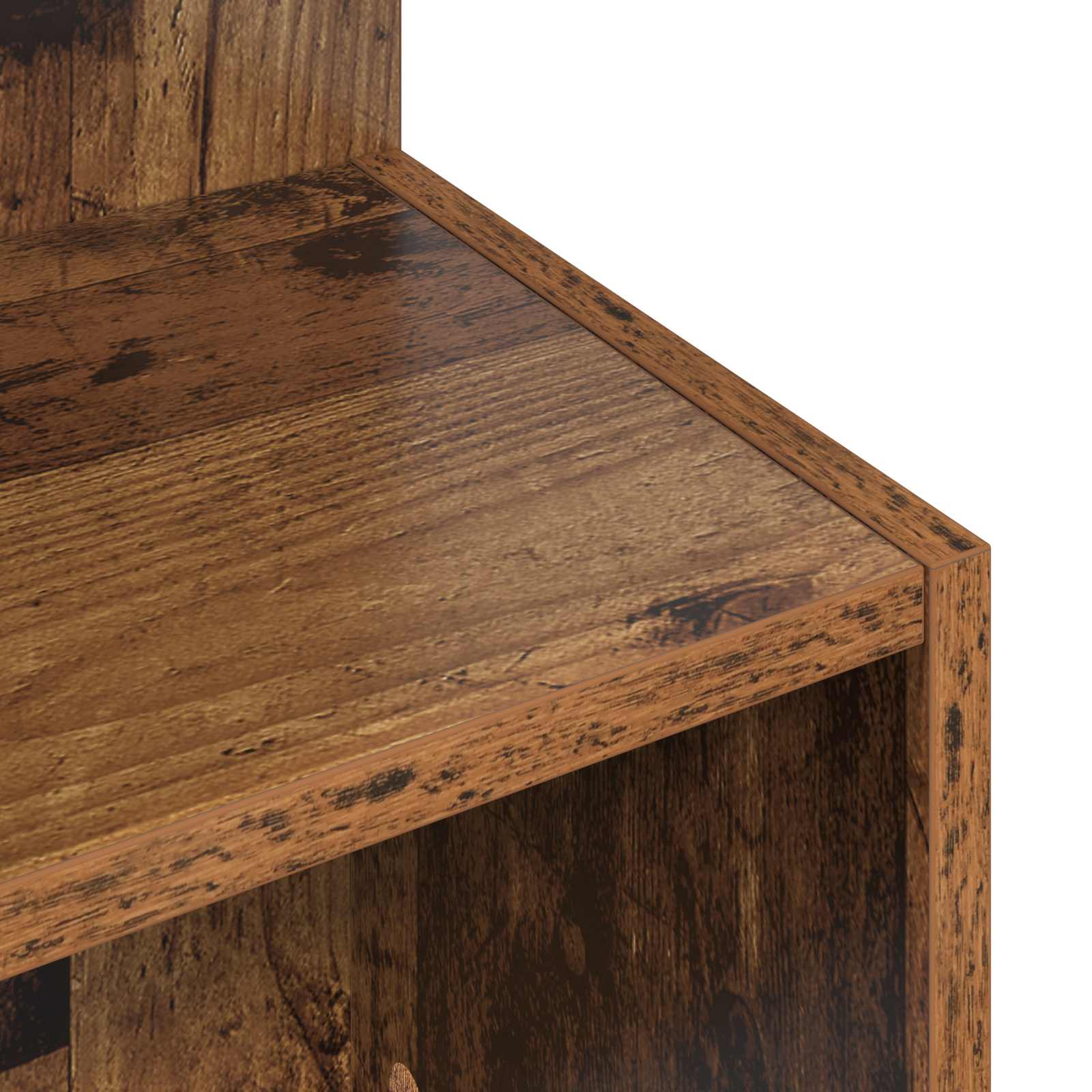 Bijzettafel Oud hout Ø 39,5 x 55 cm Bewerkt hout is nu te koop bij PeponiXL, paradijselijk wonen!