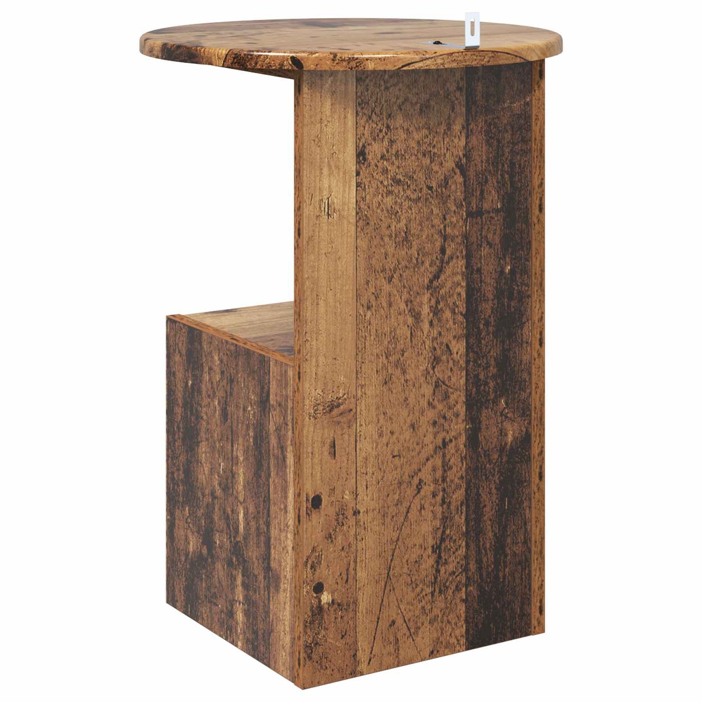 Bijzettafel Oud hout Ø 39,5 x 55 cm Bewerkt hout is nu te koop bij PeponiXL, paradijselijk wonen!