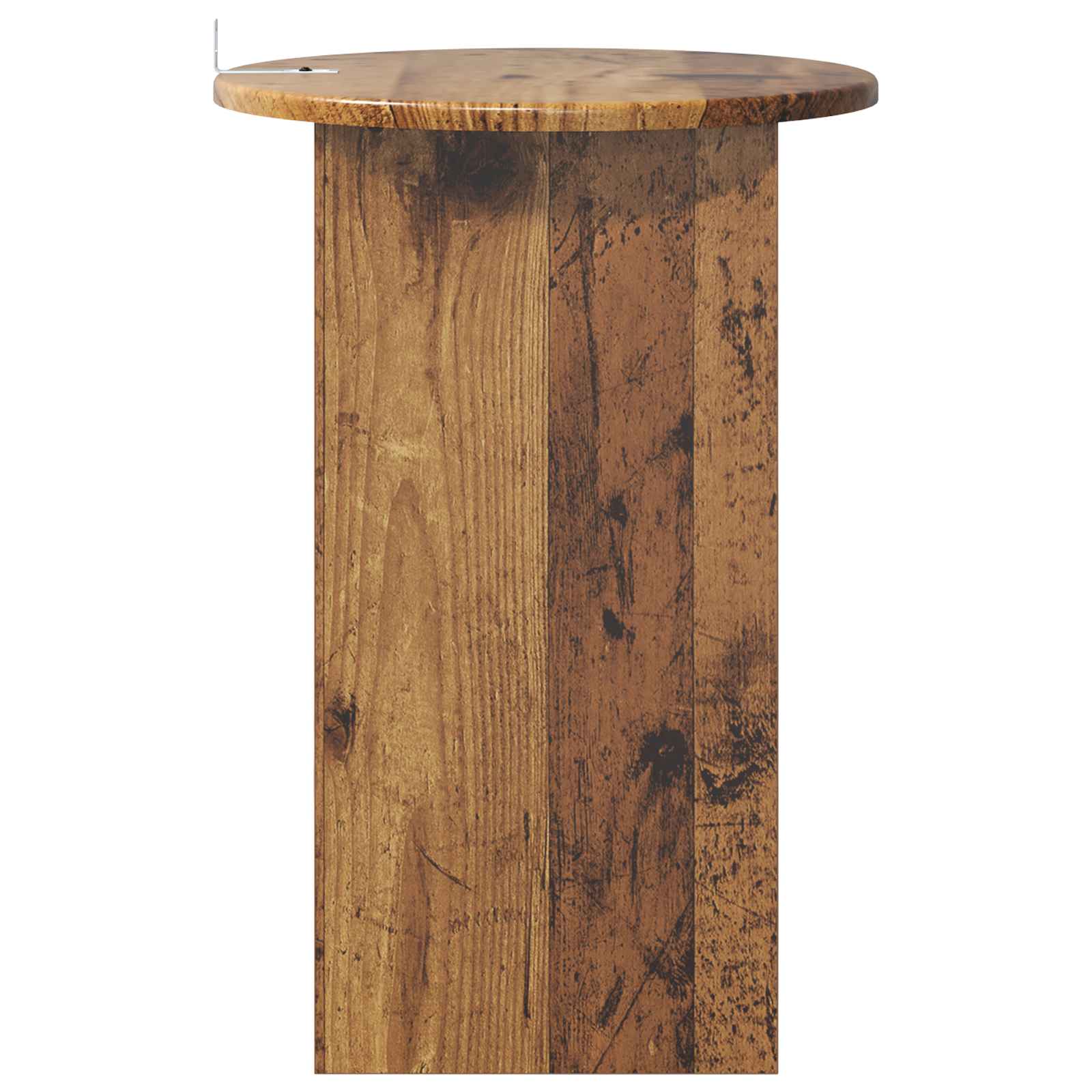 Bijzettafel Oud hout Ø 39,5 x 55 cm Bewerkt hout is nu te koop bij PeponiXL, paradijselijk wonen!