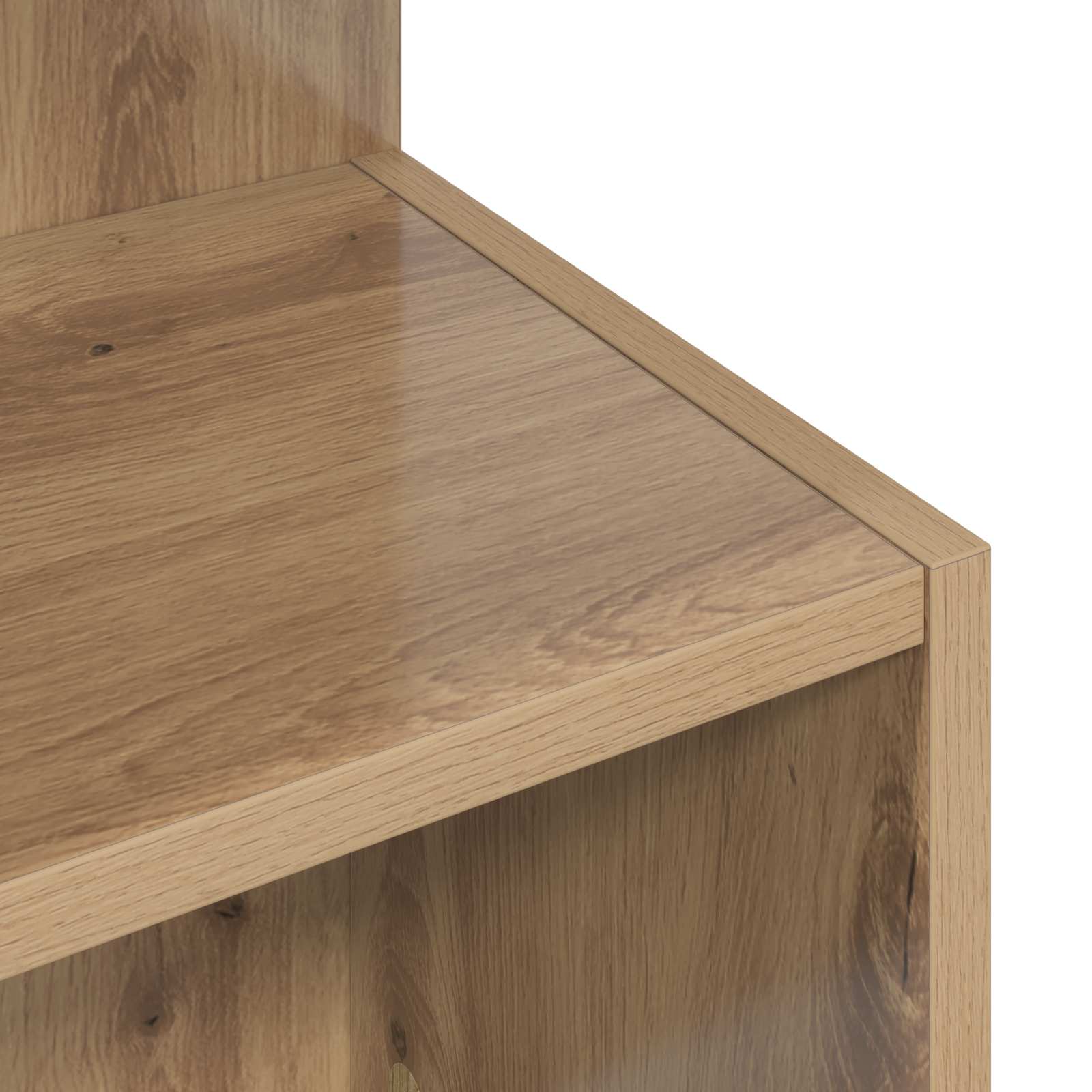 Bijzettafel Artisanaal eiken Ø 39,5 x 55 cm Bewerkt hout is nu te koop bij PeponiXL, paradijselijk wonen!