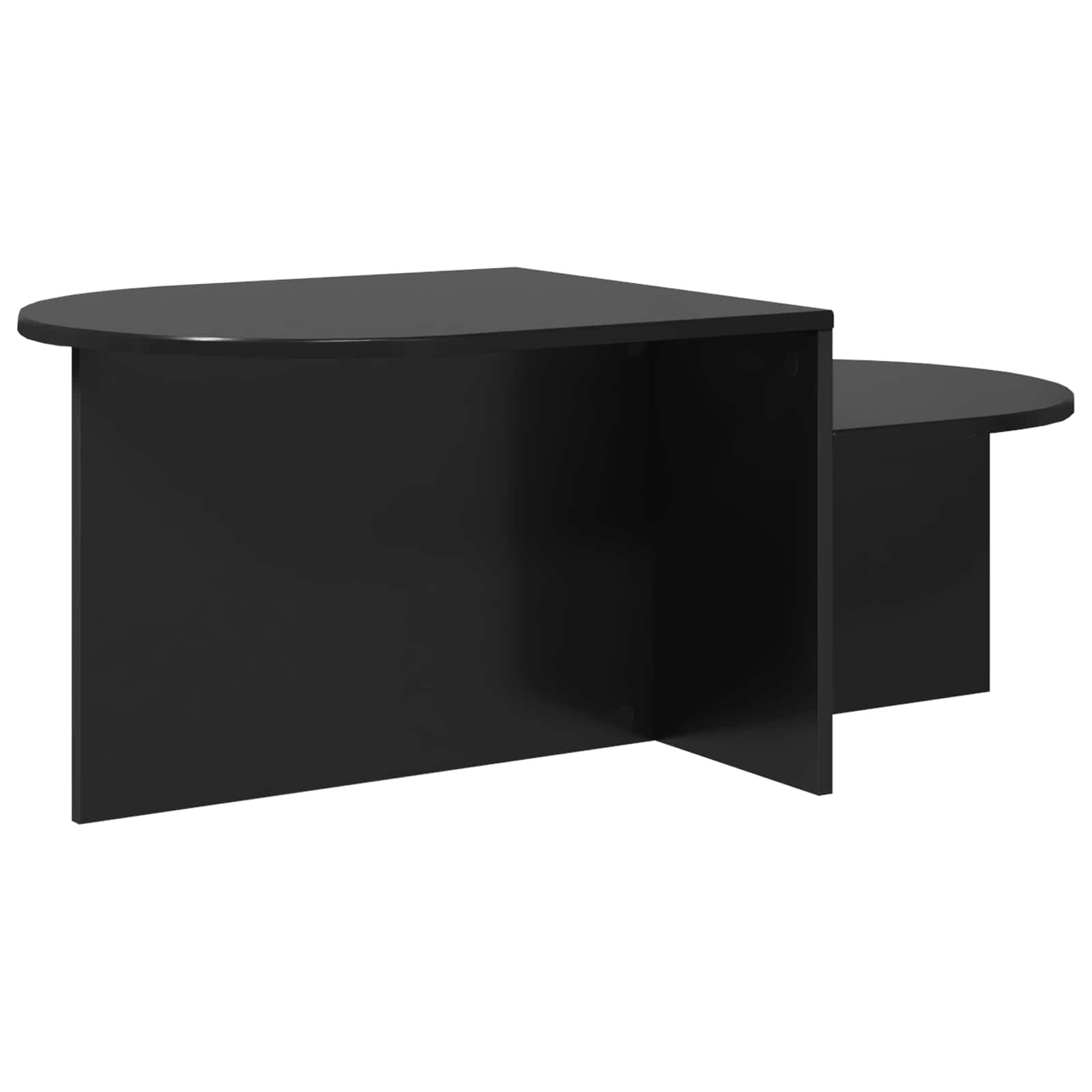 Salontafel Zwart eiken 100 x 50 x 40 cm Bewerkt hout is nu te koop bij PeponiXL, paradijselijk wonen!