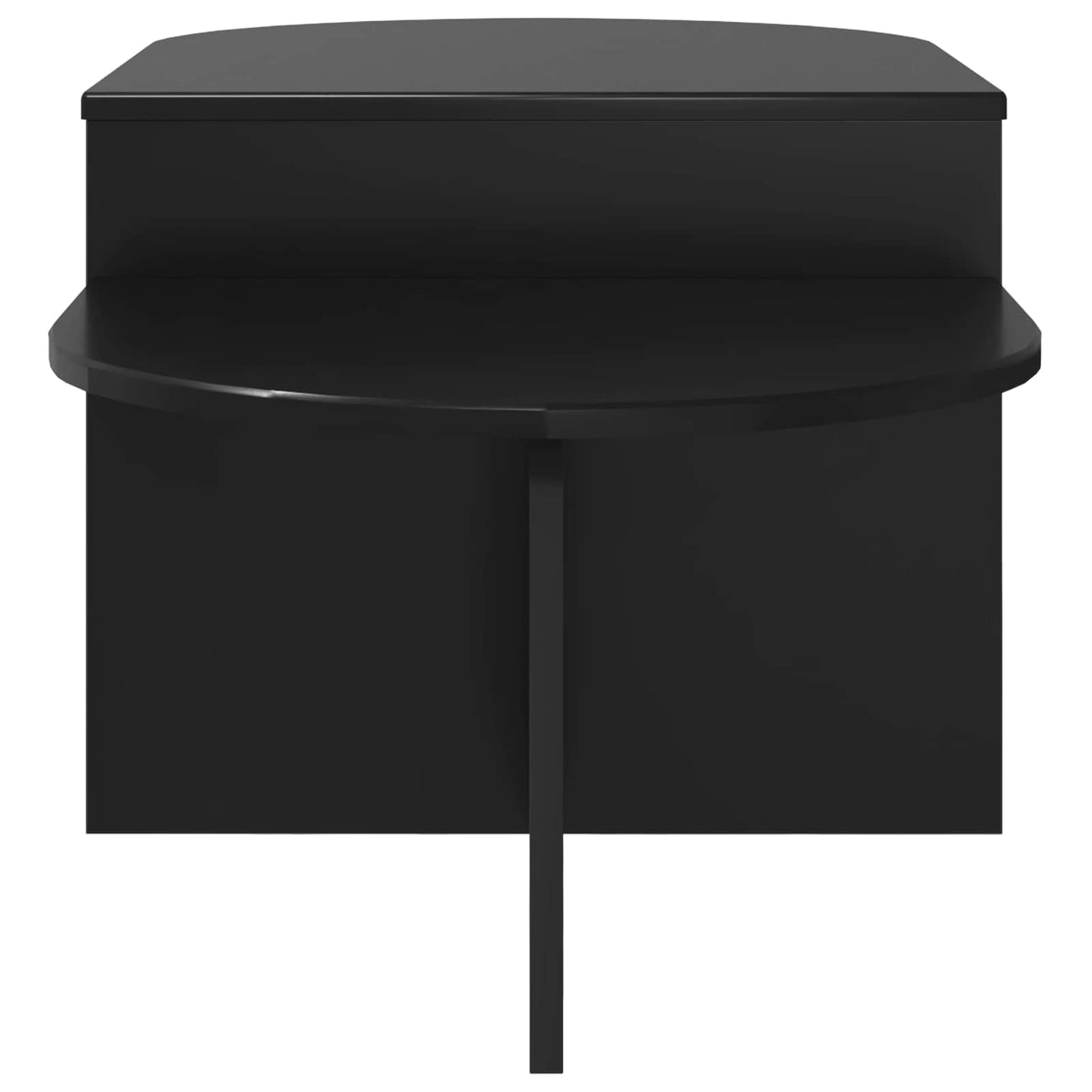 Salontafel Zwart eiken 100 x 50 x 40 cm Bewerkt hout is nu te koop bij PeponiXL, paradijselijk wonen!