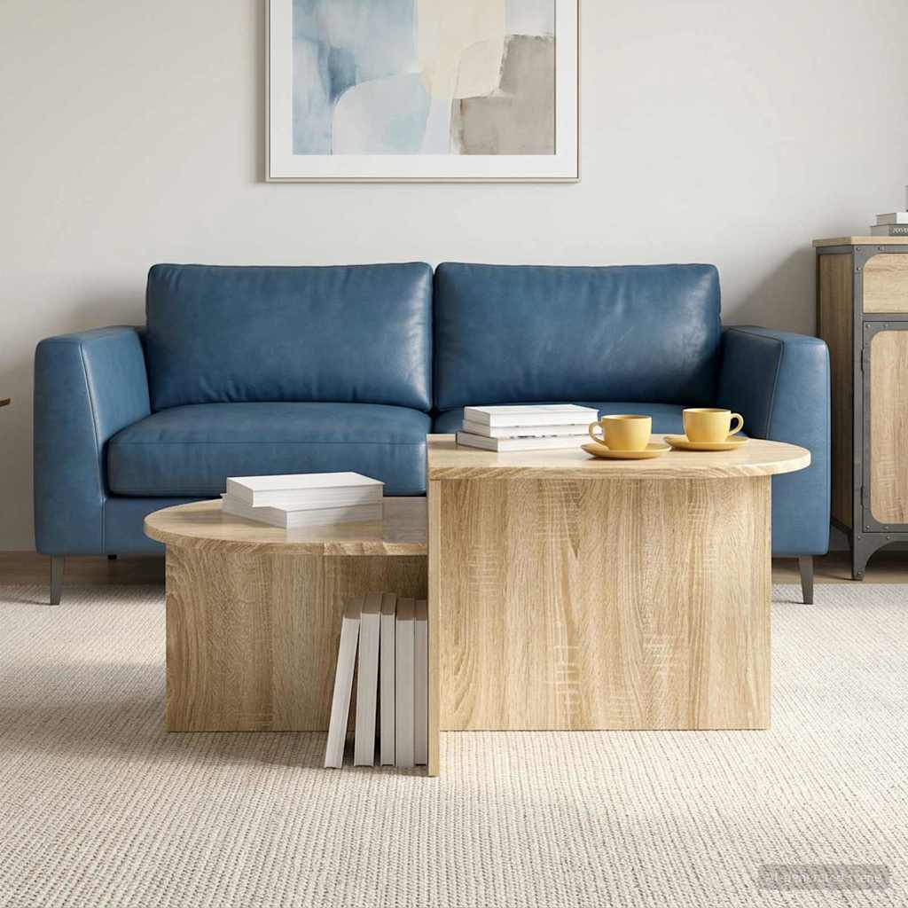 Salontafel Sonoma Eiken 100 x 50 x 40 cm Bewerkt hout is nu te koop bij PeponiXL, paradijselijk wonen!