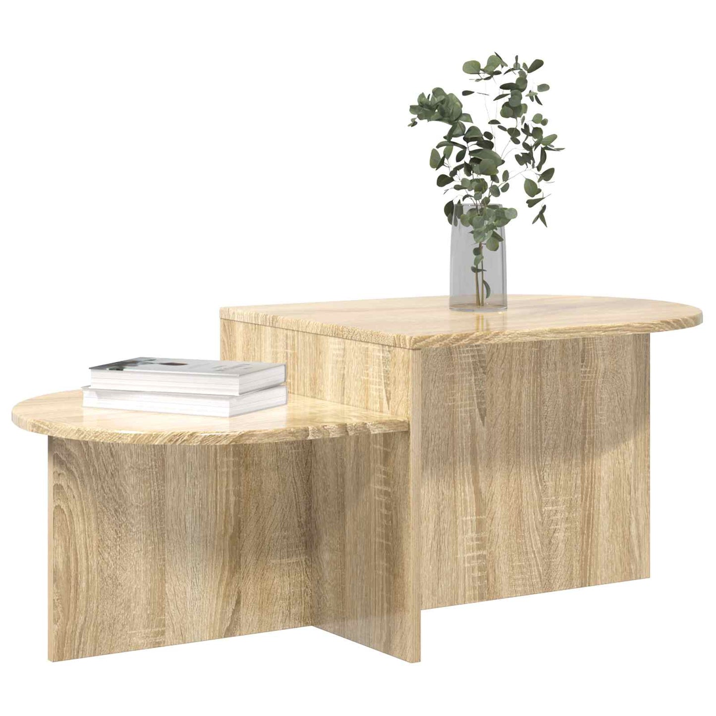 Salontafel Sonoma Eiken 100 x 50 x 40 cm Bewerkt hout is nu te koop bij PeponiXL, paradijselijk wonen!