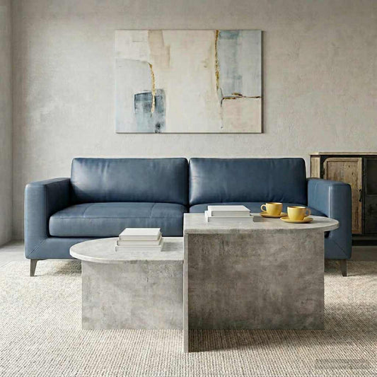 Salontafel Betongrijs 100 x 50 x 40 cm Bewerkt hout is nu te koop bij PeponiXL, paradijselijk wonen!