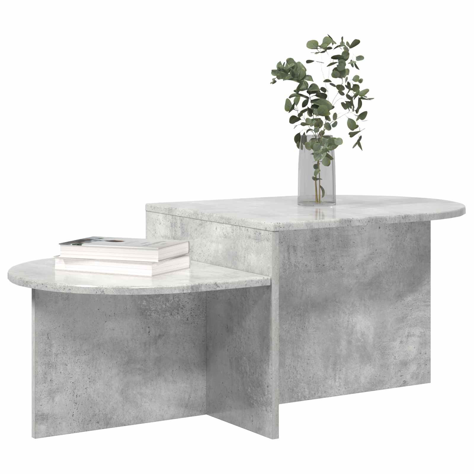 Salontafel Betongrijs 100 x 50 x 40 cm Bewerkt hout is nu te koop bij PeponiXL, paradijselijk wonen!