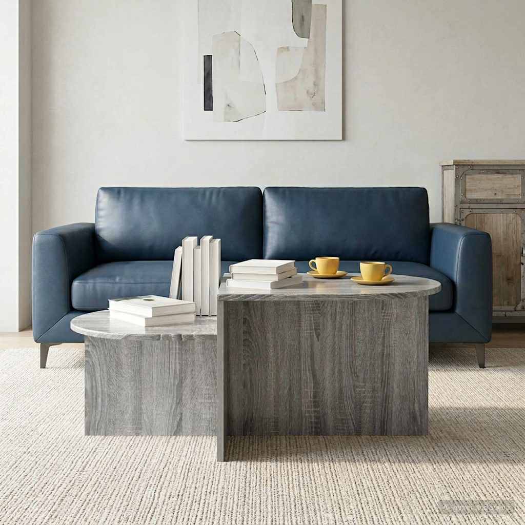 Salontafel Grijs sonoma 100 x 50 x 40 cm Bewerkt hout is nu te koop bij PeponiXL, paradijselijk wonen!