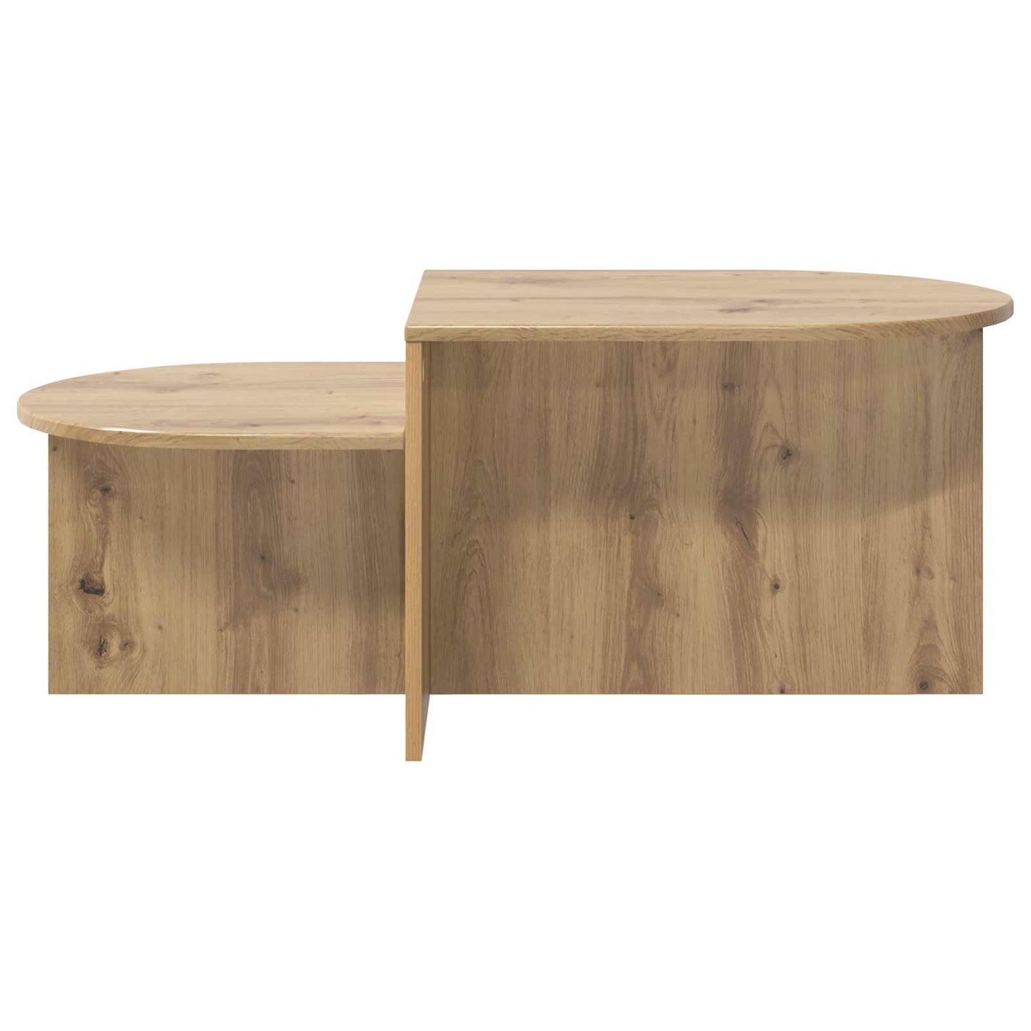 Salontafel Artisanaal eiken 100 x 50 x 40 cm Bewerkt hout is nu te koop bij PeponiXL, paradijselijk wonen!