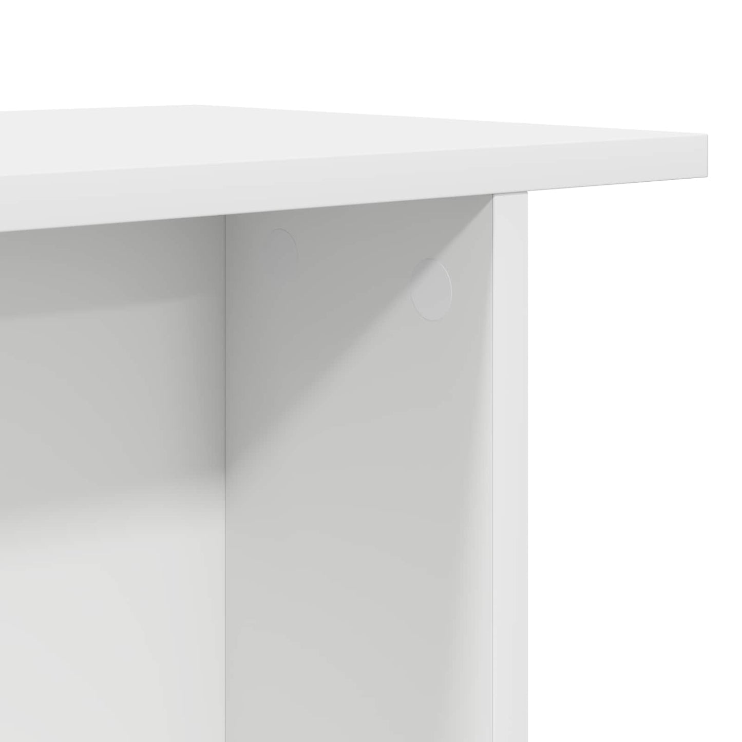Salontafel 2 pcs Wit 40 x 30 x 49 cm Bewerkt hout is nu te koop bij PeponiXL, paradijselijk wonen!
