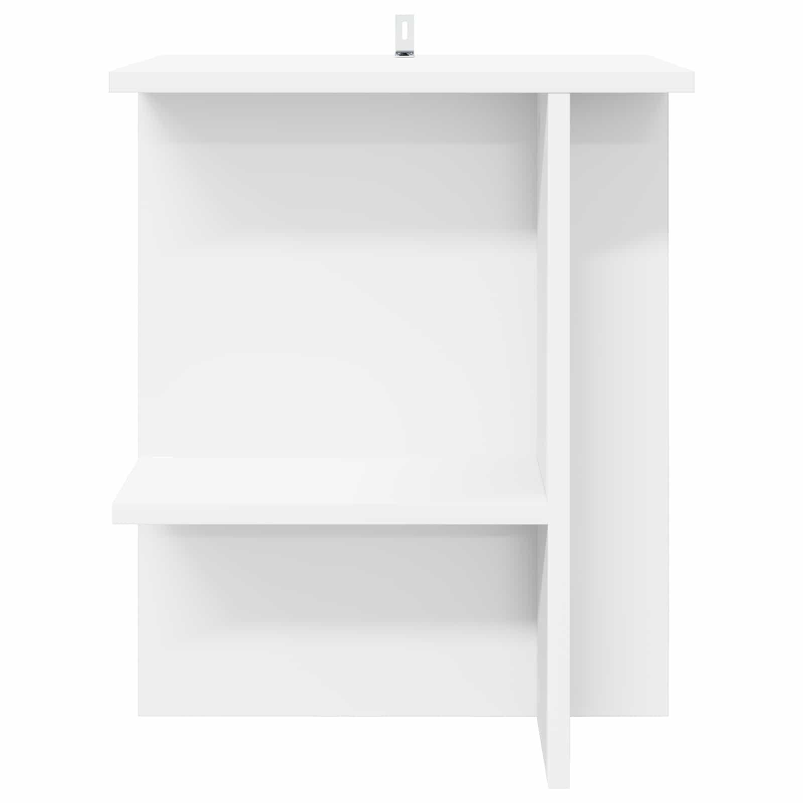 Salontafel 2 pcs Wit 40 x 30 x 49 cm Bewerkt hout is nu te koop bij PeponiXL, paradijselijk wonen!