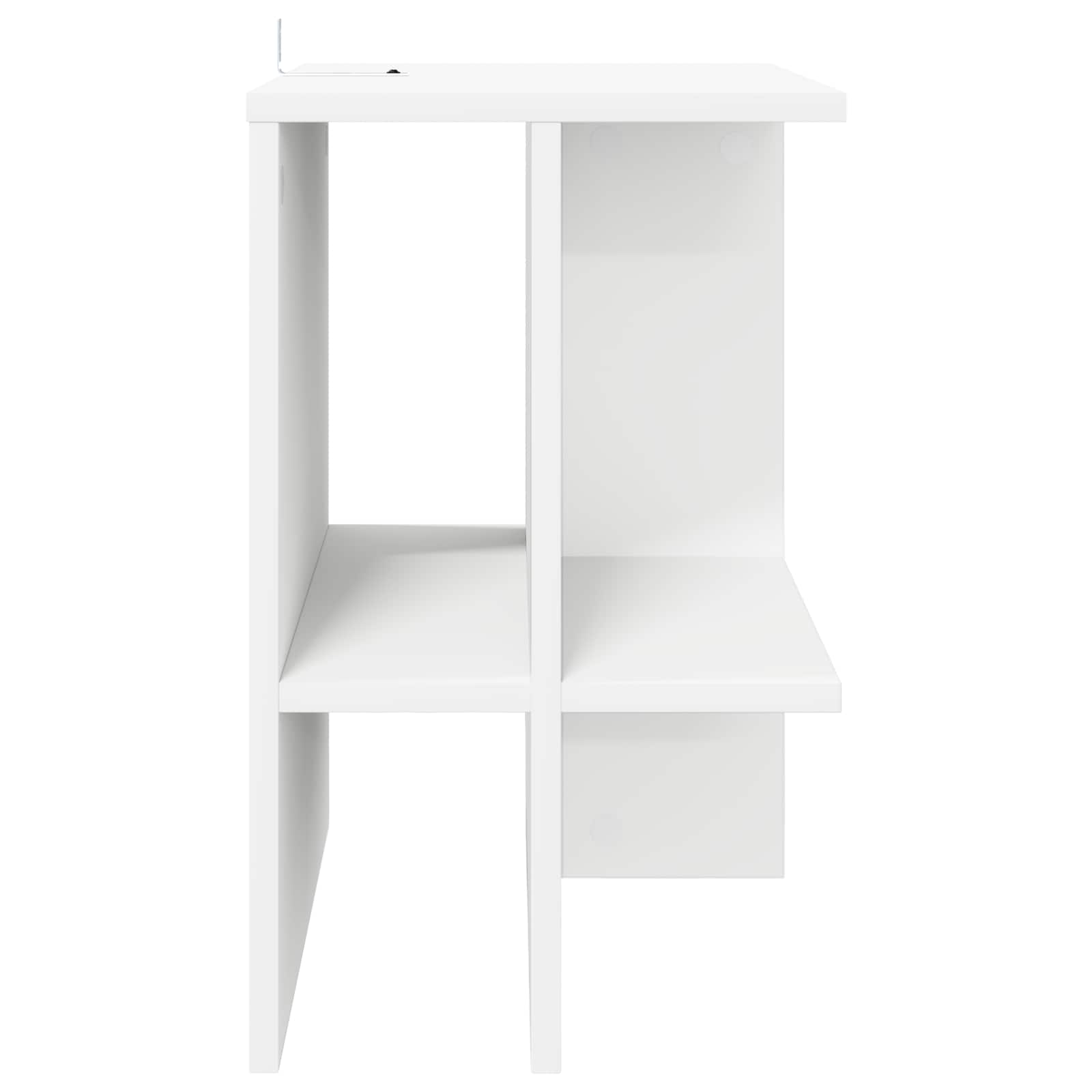 Salontafel 2 pcs Wit 40 x 30 x 49 cm Bewerkt hout is nu te koop bij PeponiXL, paradijselijk wonen!