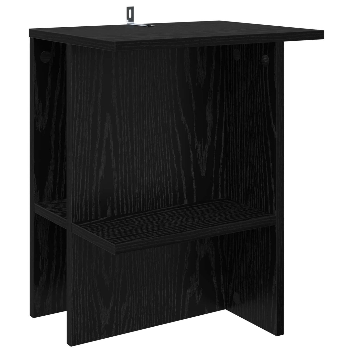 Salontafel 2 pcs Zwart eiken 40 x 30 x 49 cm Bewerkt hout is nu te koop bij PeponiXL, paradijselijk wonen!