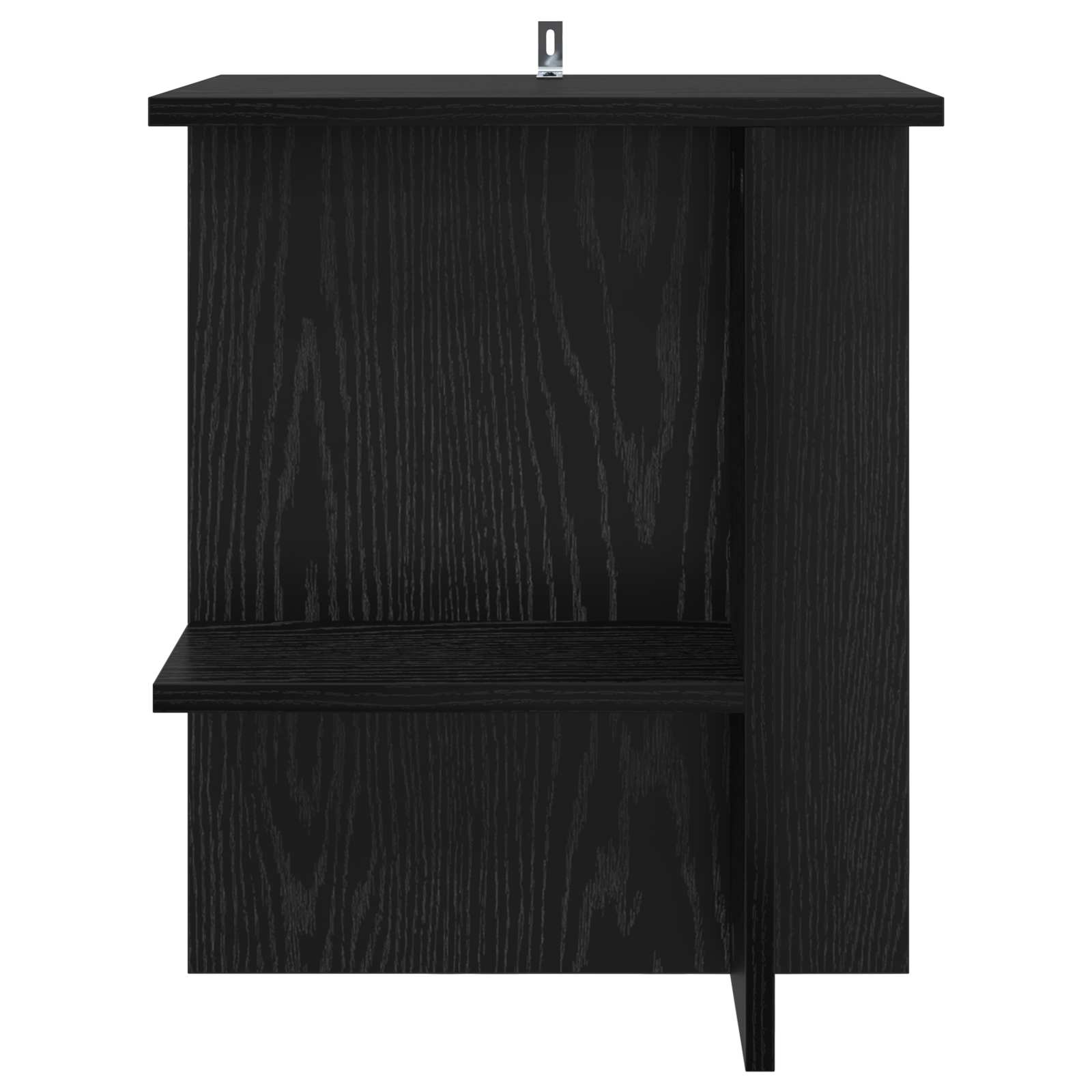 Salontafel 2 pcs Zwart eiken 40 x 30 x 49 cm Bewerkt hout is nu te koop bij PeponiXL, paradijselijk wonen!