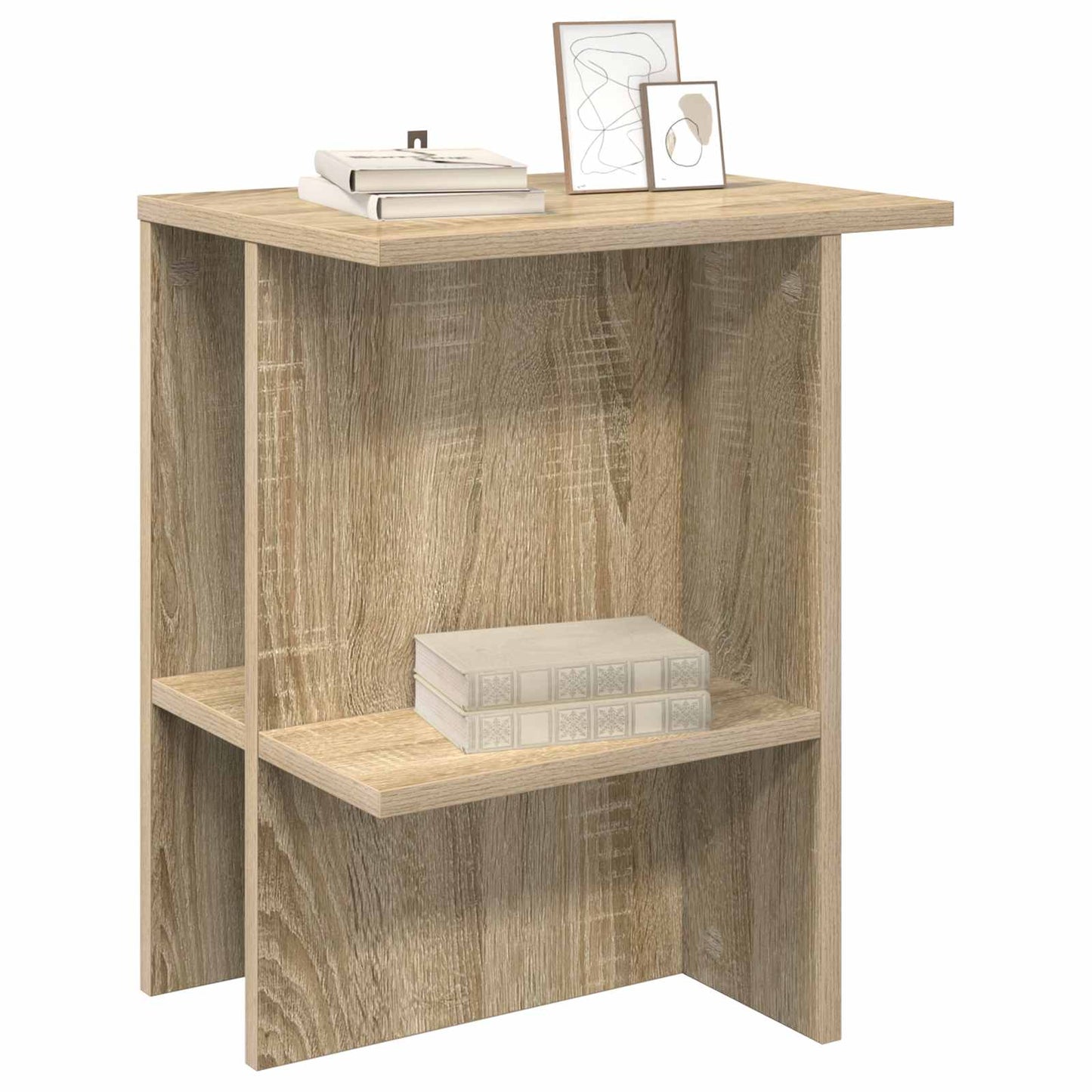 Salontafel 2 pcs Sonoma Eiken 40 x 30 x 49 cm Bewerkt hout is nu te koop bij PeponiXL, paradijselijk wonen!