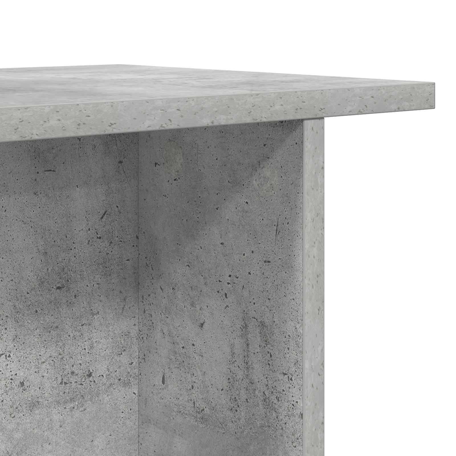 Salontafel 2 pcs Betongrijs 40 x 30 x 49 cm Bewerkt hout is nu te koop bij PeponiXL, paradijselijk wonen!