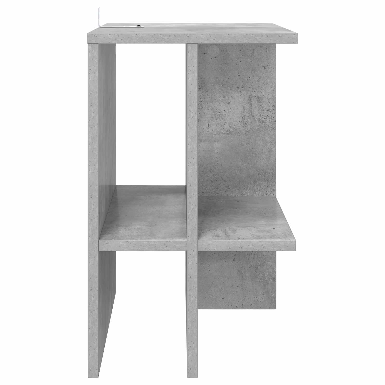 Salontafel 2 pcs Betongrijs 40 x 30 x 49 cm Bewerkt hout is nu te koop bij PeponiXL, paradijselijk wonen!
