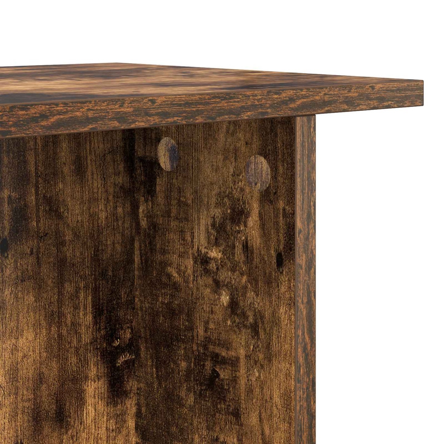 Salontafel 2 pcs Gerookt eiken 40 x 30 x 49 cm Bewerkt hout is nu te koop bij PeponiXL, paradijselijk wonen!