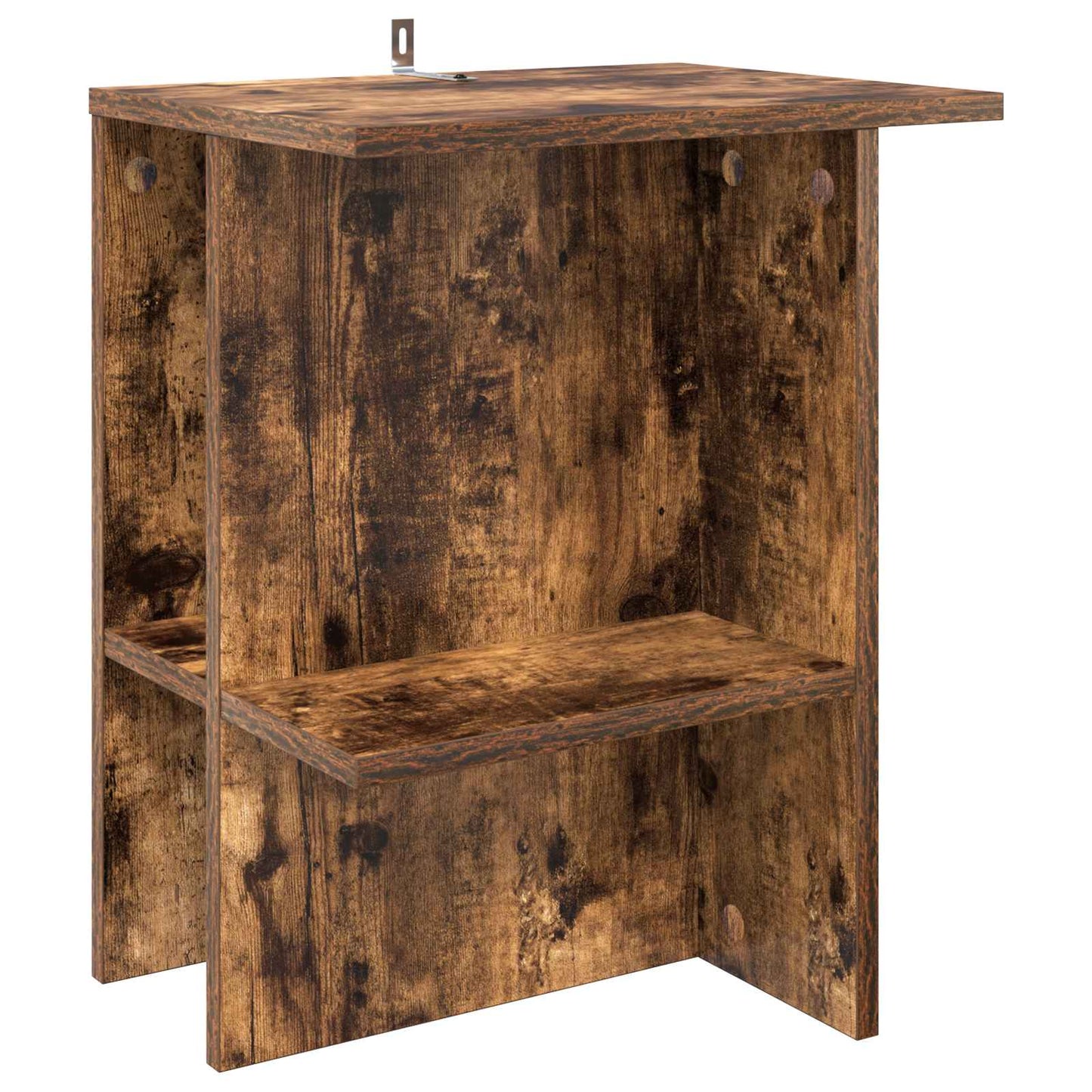 Salontafel 2 pcs Gerookt eiken 40 x 30 x 49 cm Bewerkt hout is nu te koop bij PeponiXL, paradijselijk wonen!