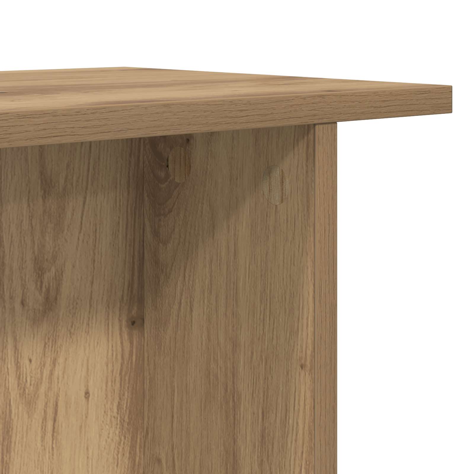 Salontafel 2 pcs Artisanaal eiken 40 x 30 x 49 cm Bewerkt hout is nu te koop bij PeponiXL, paradijselijk wonen!