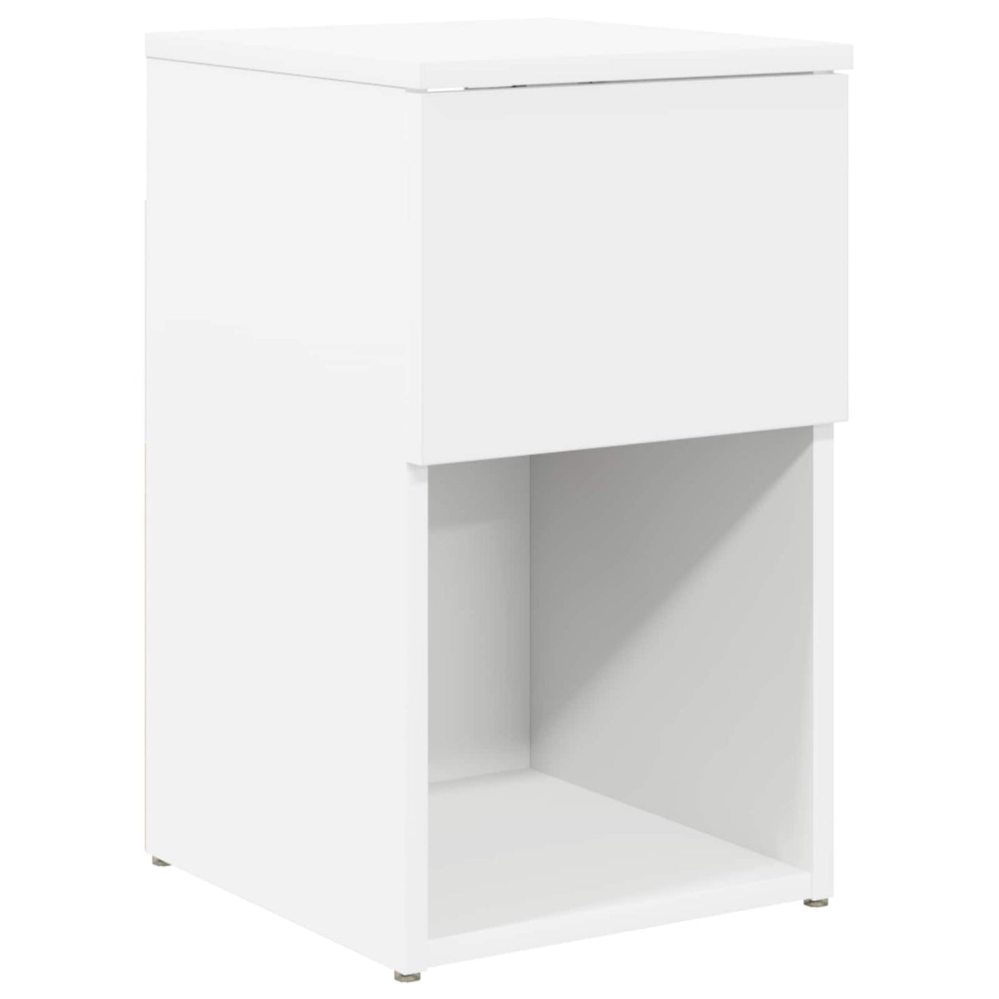 Bed kast Wit 29 x 31,5 x 49 cm Bewerkt hout is nu te koop bij PeponiXL, paradijselijk wonen!