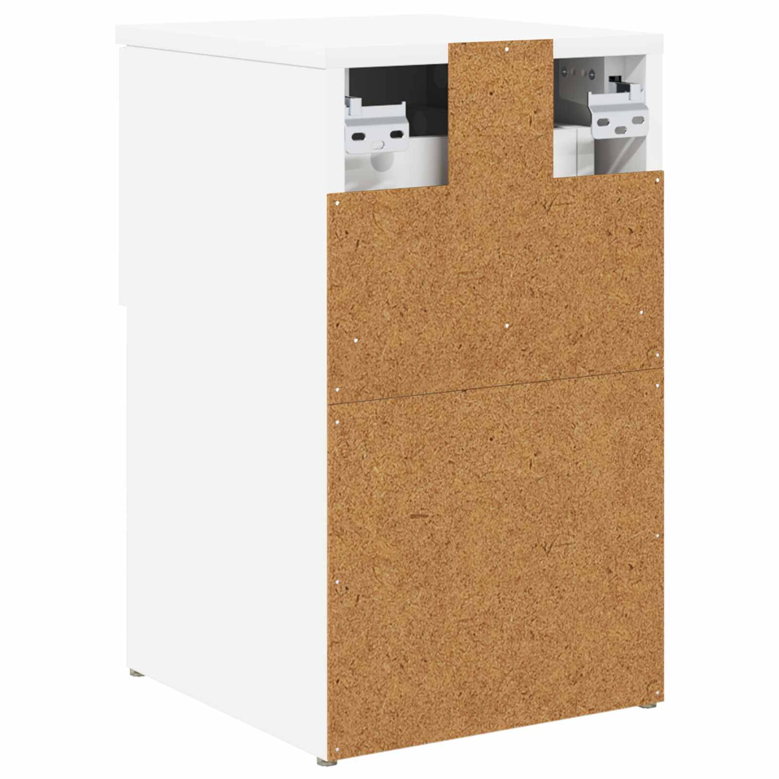 Bed kast Wit 29 x 31,5 x 49 cm Bewerkt hout is nu te koop bij PeponiXL, paradijselijk wonen!