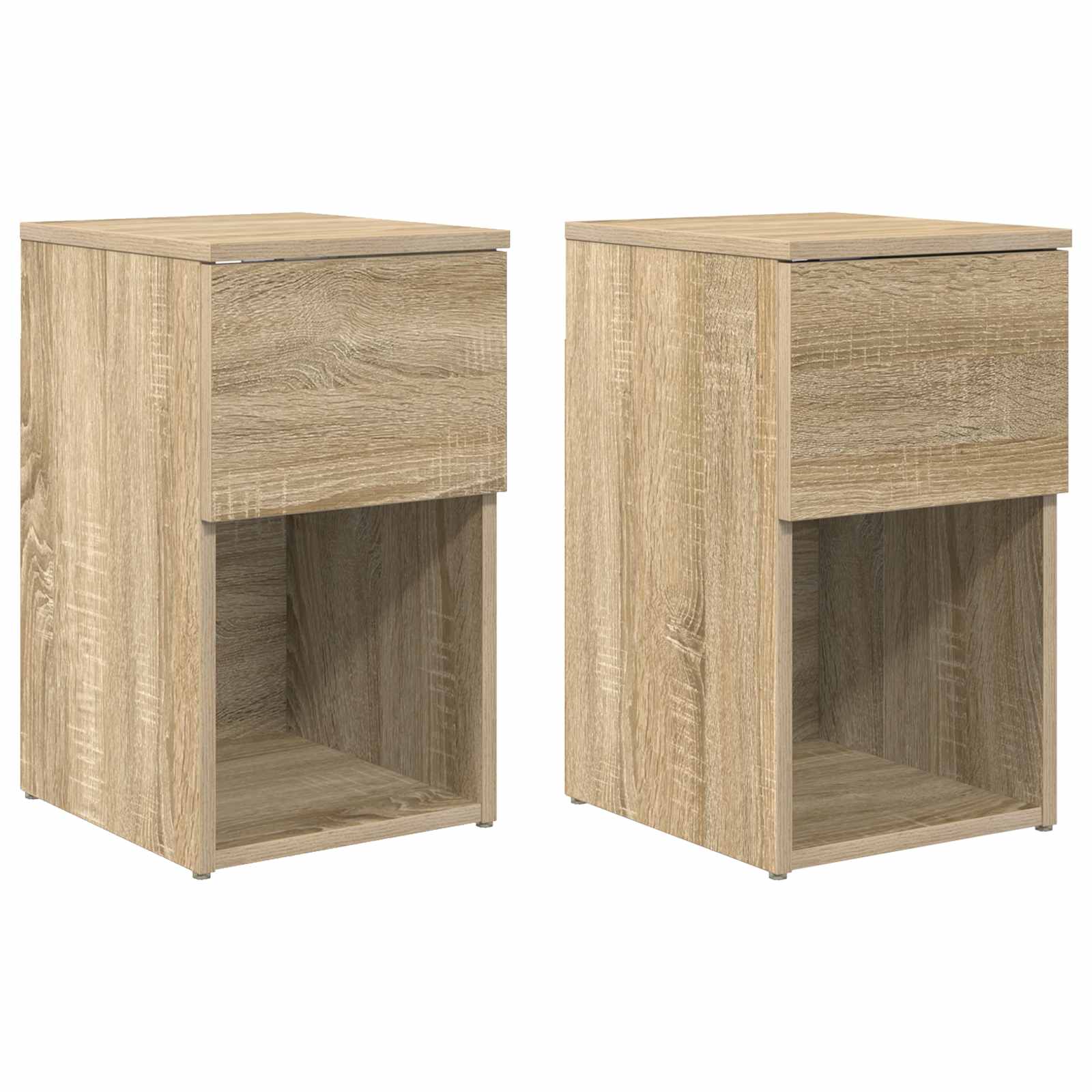 Bed kast 2 pcs Sonoma Eiken 29 x 31,5 x 49 cm Bewerkt hout is nu te koop bij PeponiXL, paradijselijk wonen!