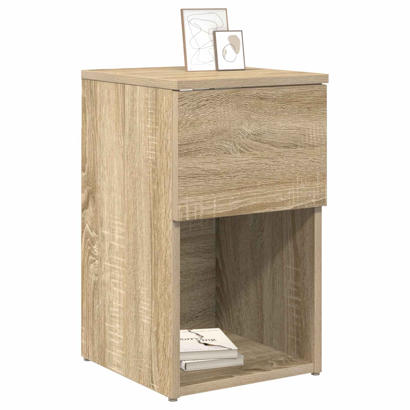 Bed kast 2 pcs Sonoma Eiken 29 x 31,5 x 49 cm Bewerkt hout is nu te koop bij PeponiXL, paradijselijk wonen!