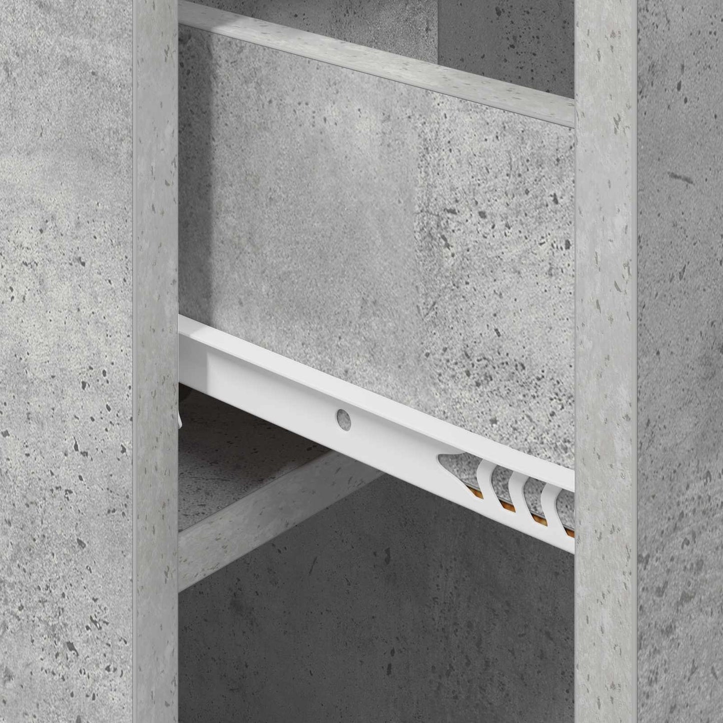 Bed kast 2 pcs Betongrijs 29 x 31,5 x 49 cm Bewerkt hout is nu te koop bij PeponiXL, paradijselijk wonen!