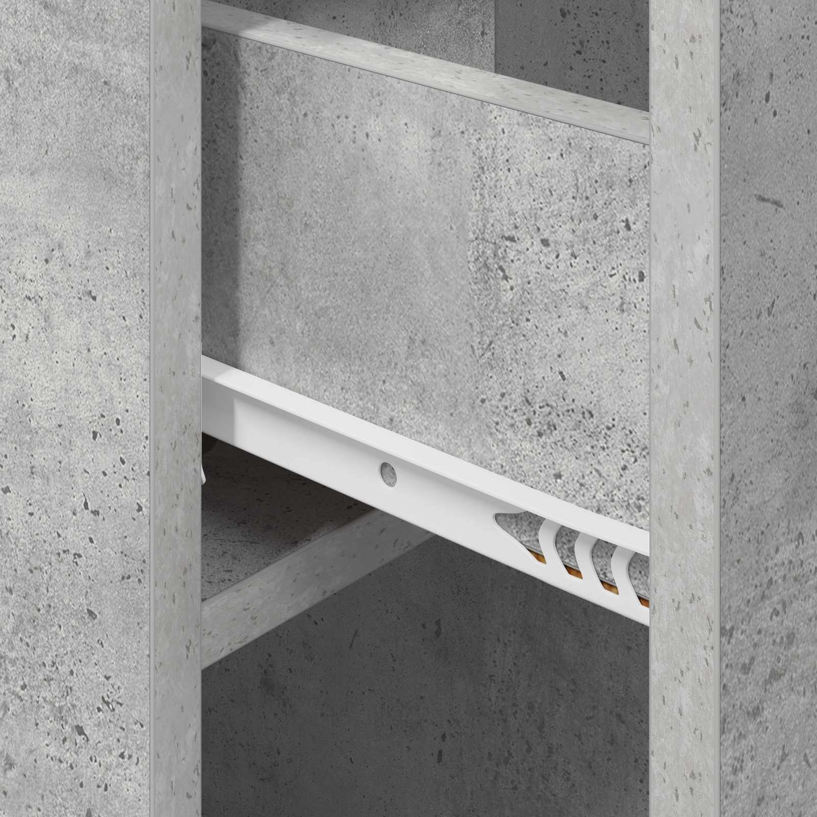 Bed kast 2 pcs Betongrijs 29 x 31,5 x 49 cm Bewerkt hout is nu te koop bij PeponiXL, paradijselijk wonen!