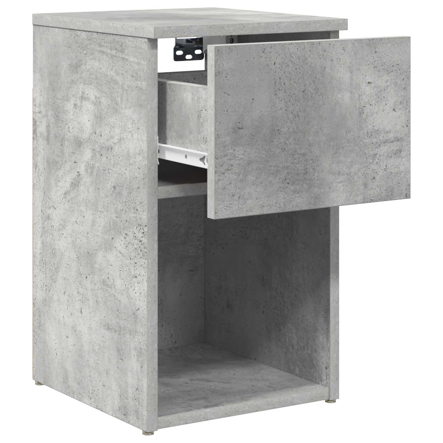 Bed kast 2 pcs Betongrijs 29 x 31,5 x 49 cm Bewerkt hout is nu te koop bij PeponiXL, paradijselijk wonen!
