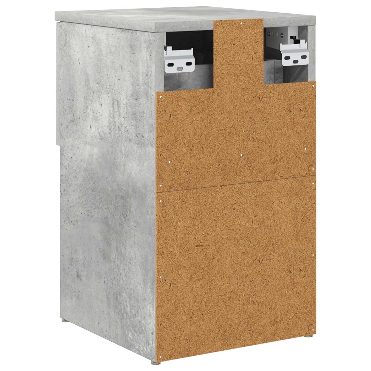 Bed kast 2 pcs Betongrijs 29 x 31,5 x 49 cm Bewerkt hout is nu te koop bij PeponiXL, paradijselijk wonen!