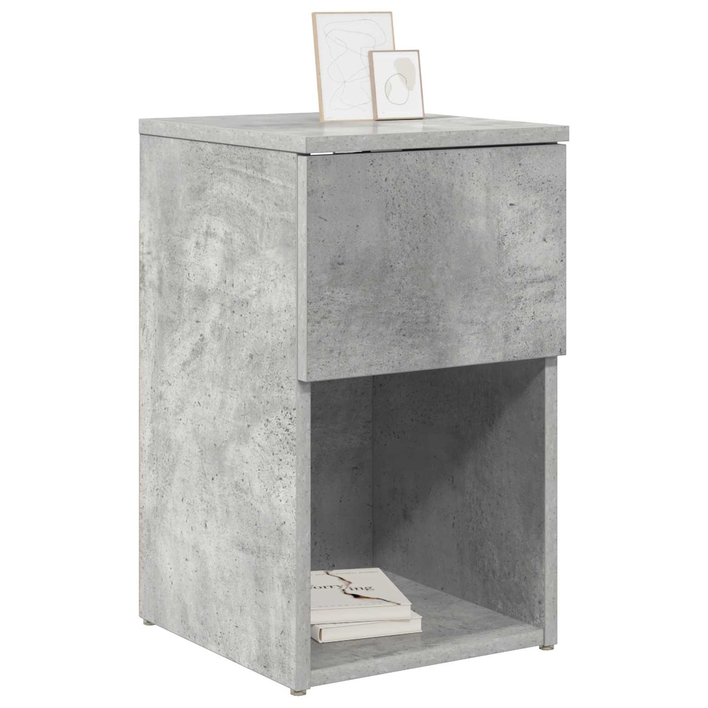 Bed kast 2 pcs Betongrijs 29 x 31,5 x 49 cm Bewerkt hout is nu te koop bij PeponiXL, paradijselijk wonen!