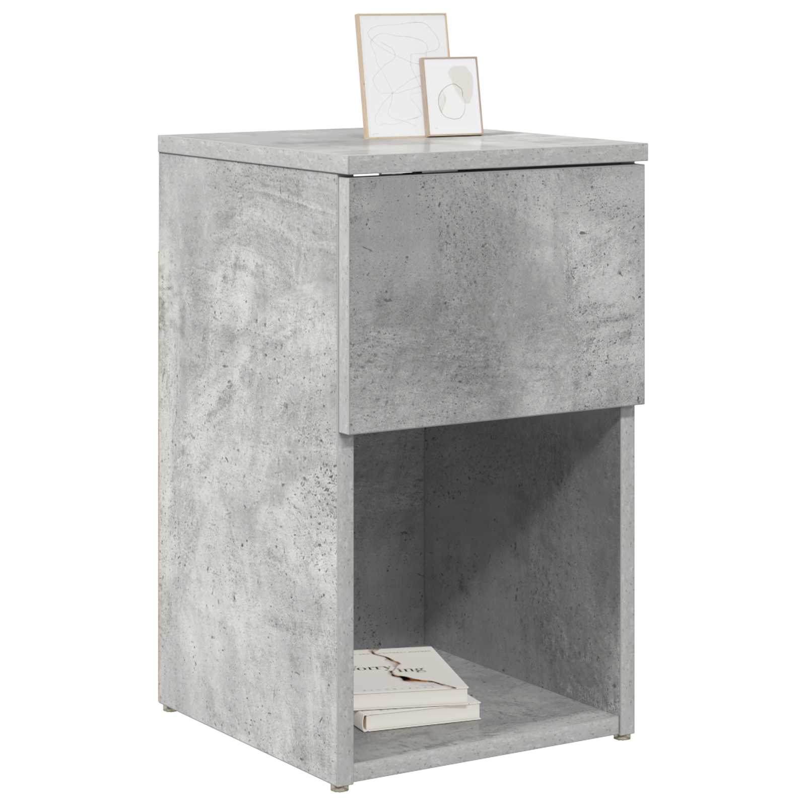 Bed kast 2 pcs Betongrijs 29 x 31,5 x 49 cm Bewerkt hout is nu te koop bij PeponiXL, paradijselijk wonen!