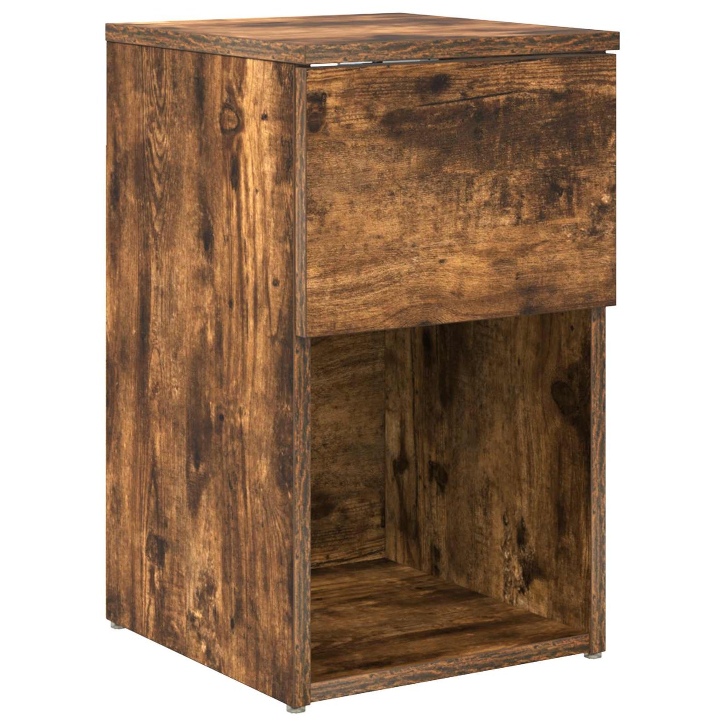 Bed kast Gerookt eiken 29 x 31,5 x 49 cm Bewerkt hout is nu te koop bij PeponiXL, paradijselijk wonen!