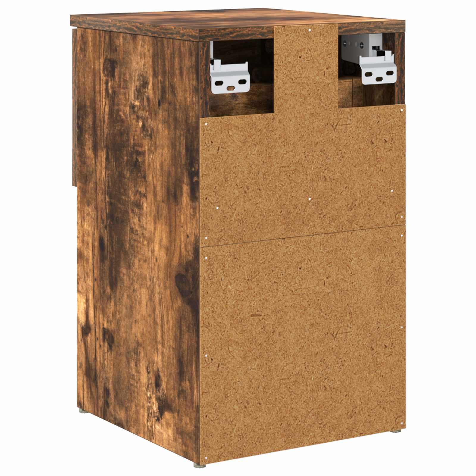 Bed kast Gerookt eiken 29 x 31,5 x 49 cm Bewerkt hout is nu te koop bij PeponiXL, paradijselijk wonen!
