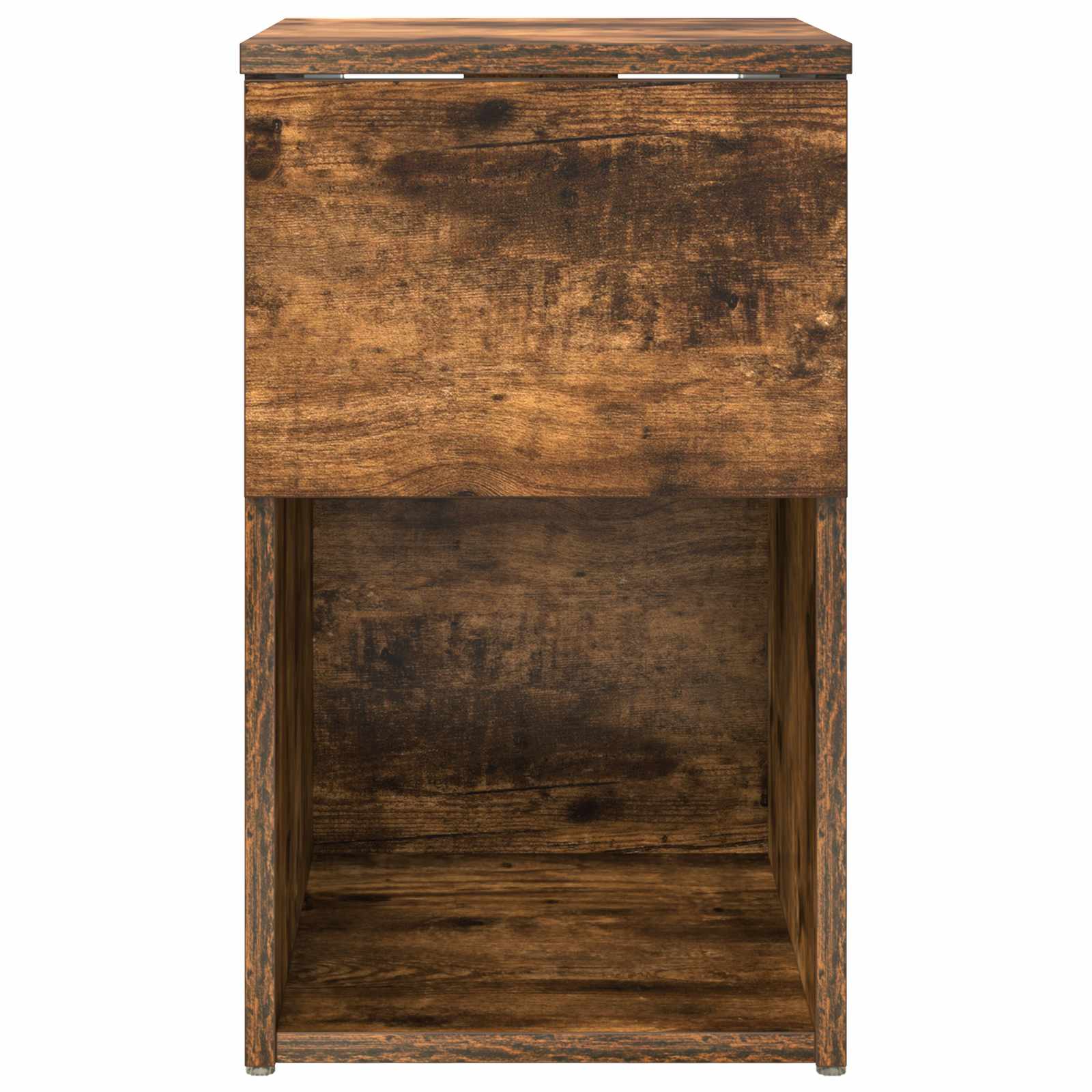 Bed kast Gerookt eiken 29 x 31,5 x 49 cm Bewerkt hout is nu te koop bij PeponiXL, paradijselijk wonen!