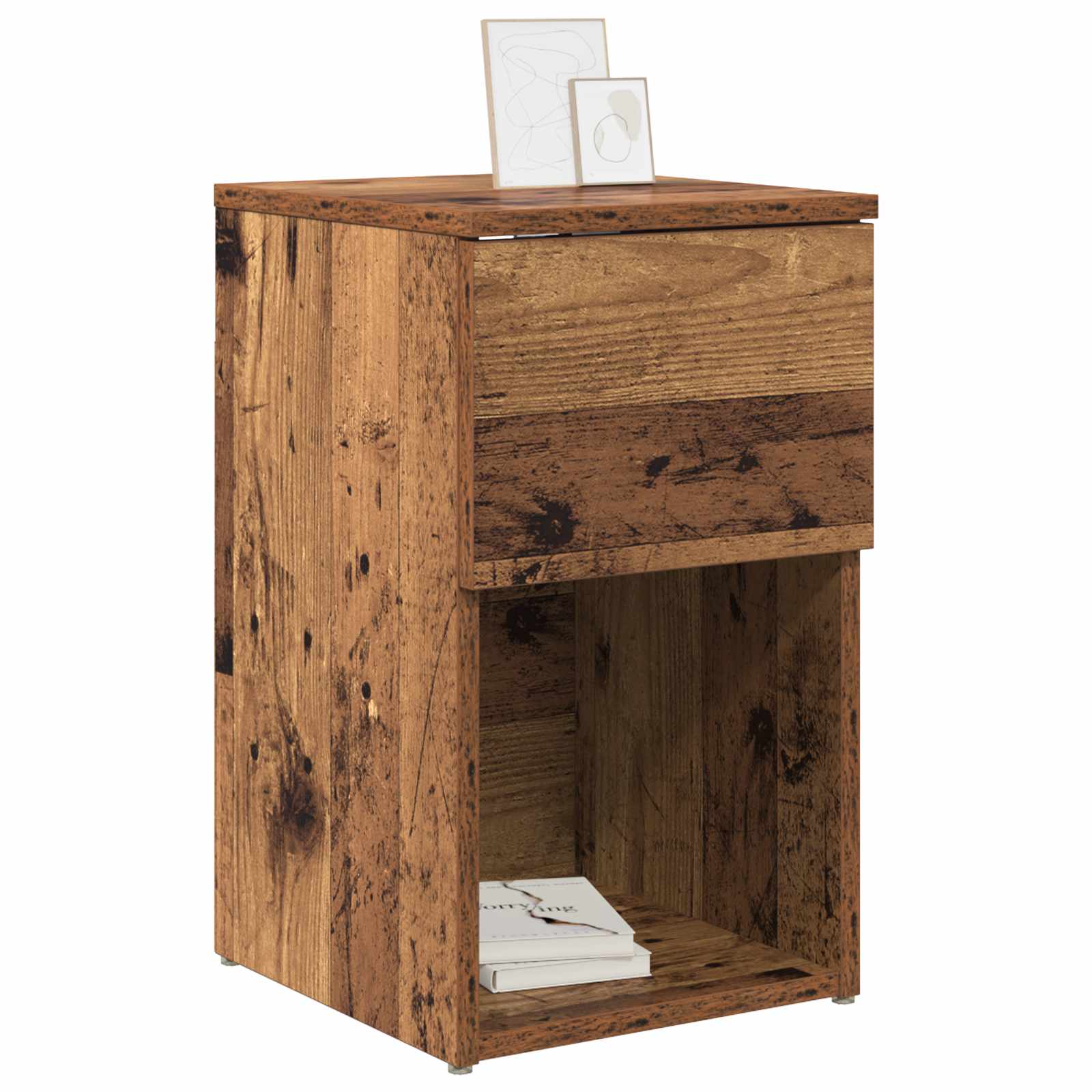 Bed kast Oud hout 29 x 31,5 x 49 cm Bewerkt hout is nu te koop bij PeponiXL, paradijselijk wonen!