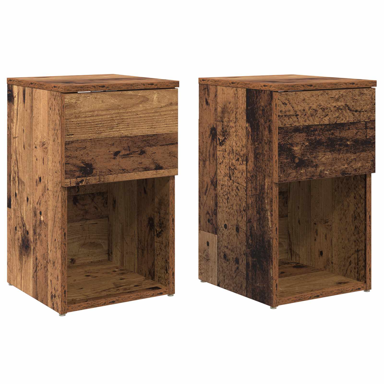 Bed kast 2 pcs Oud hout 29 x 31,5 x 49 cm Bewerkt hout is nu te koop bij PeponiXL, paradijselijk wonen!