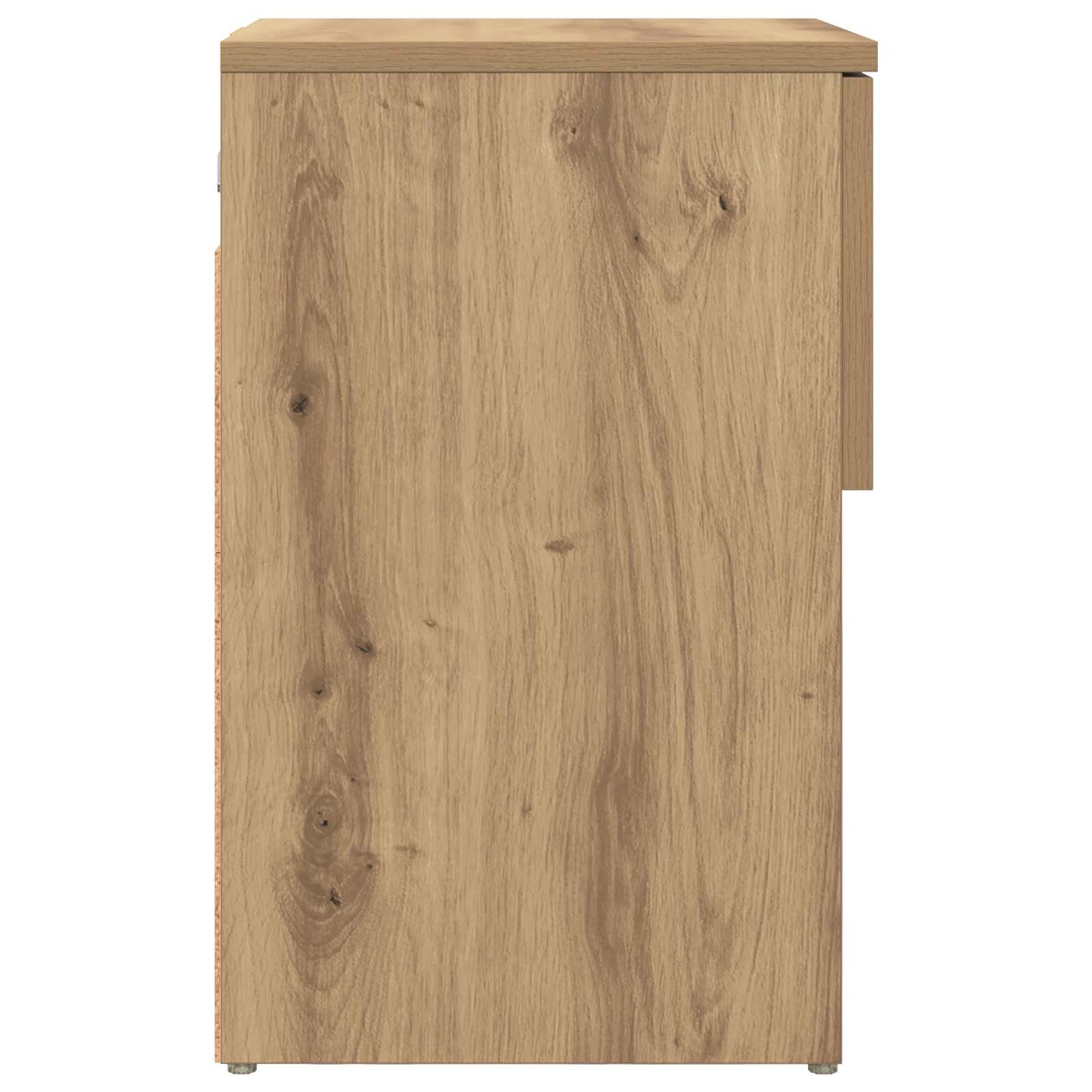 Bed kast Artisanaal eiken 29 x 31,5 x 49 cm Bewerkt hout is nu te koop bij PeponiXL, paradijselijk wonen!