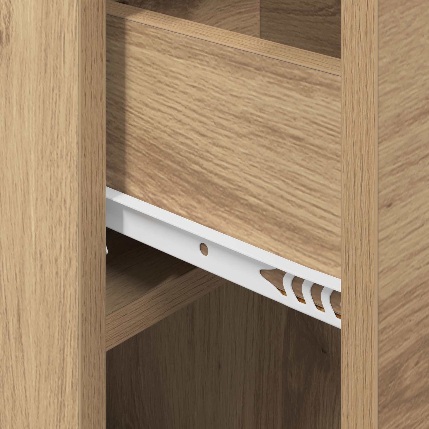 Bed kast 2 pcs Artisanaal eiken 29 x 31,5 x 49 cm Bewerkt hout is nu te koop bij PeponiXL, paradijselijk wonen!