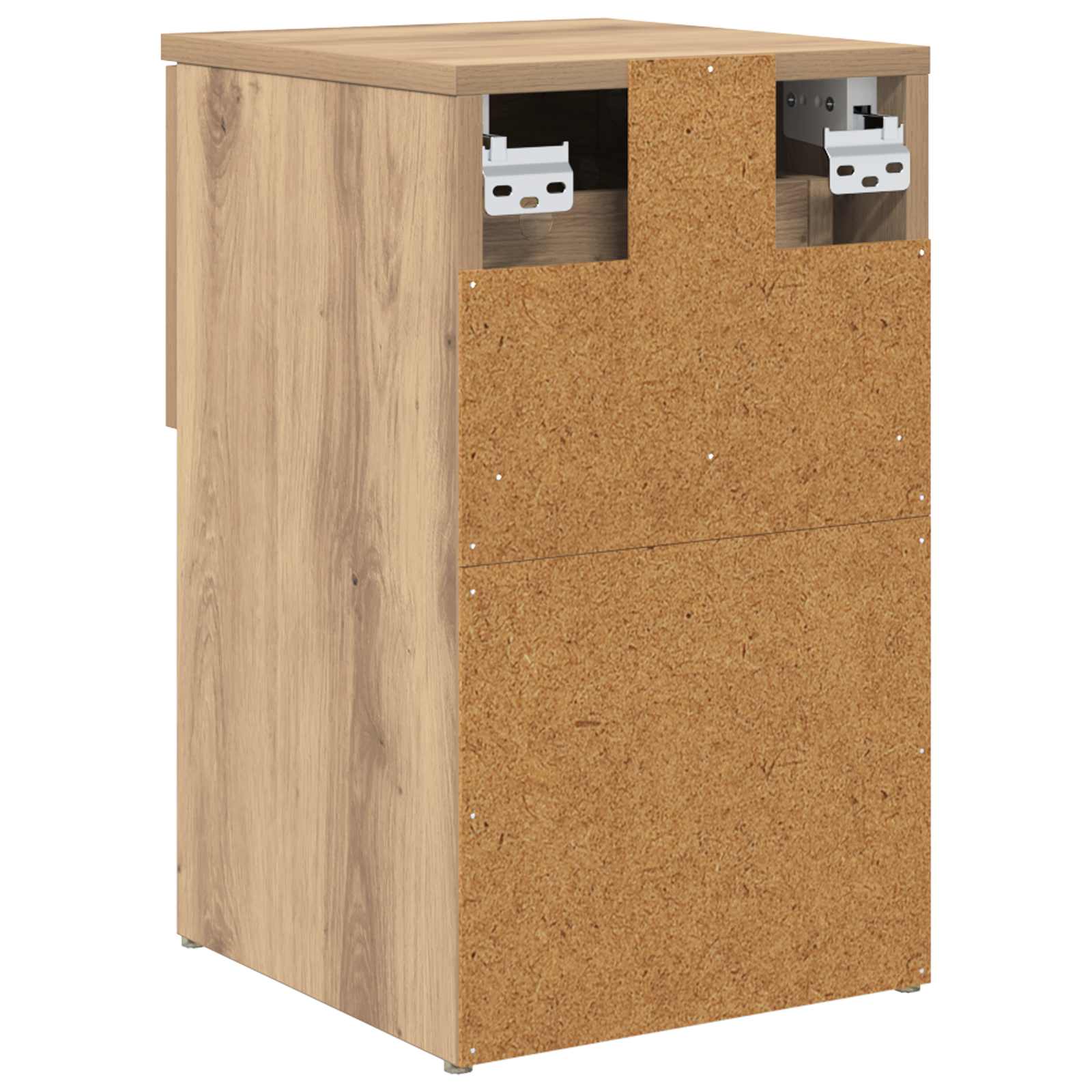 Bed kast 2 pcs Artisanaal eiken 29 x 31,5 x 49 cm Bewerkt hout is nu te koop bij PeponiXL, paradijselijk wonen!