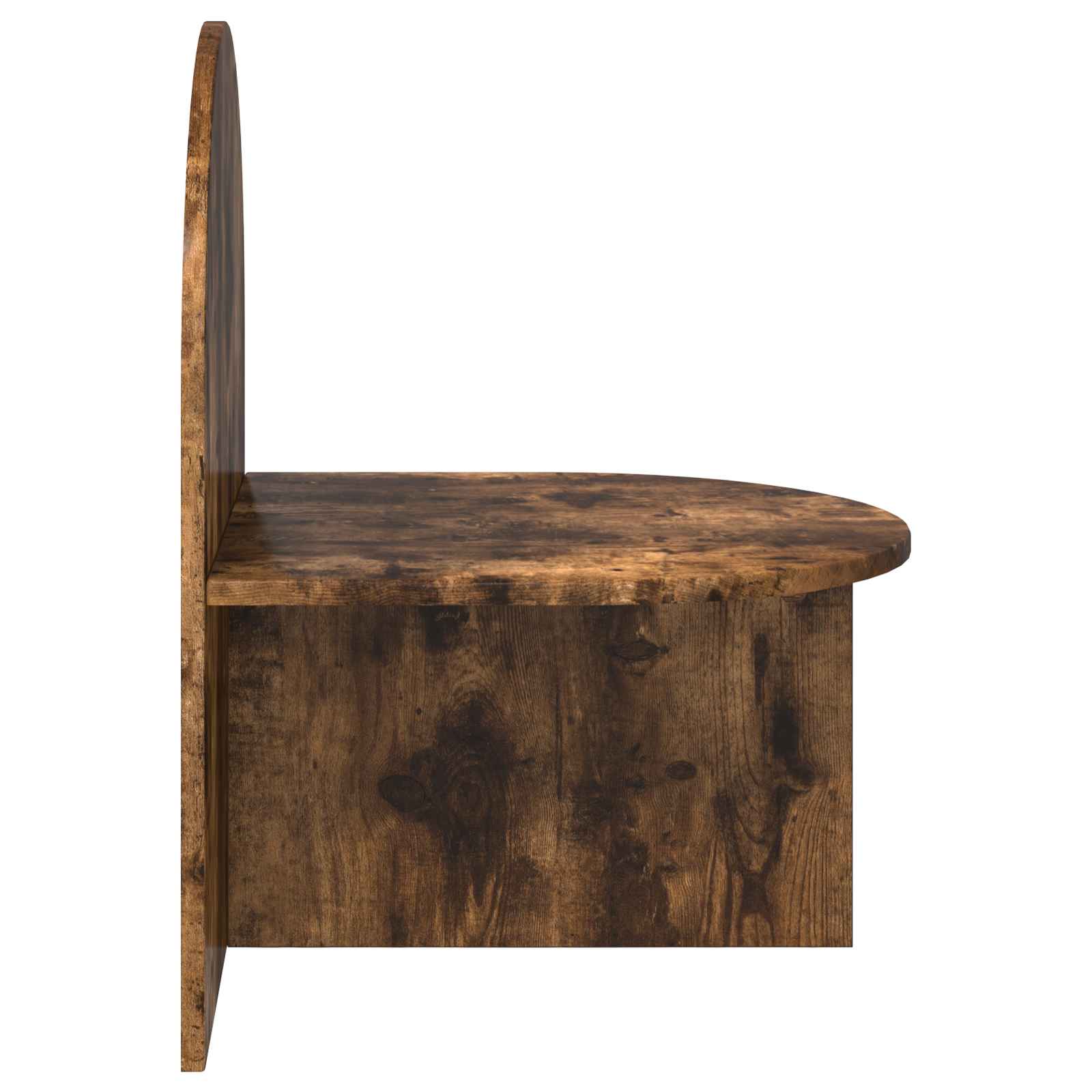 Nachtkastje Gerookt Eiken 48 x 49 x 65 cm Bewerkt hout is nu te koop bij PeponiXL, paradijselijk wonen!