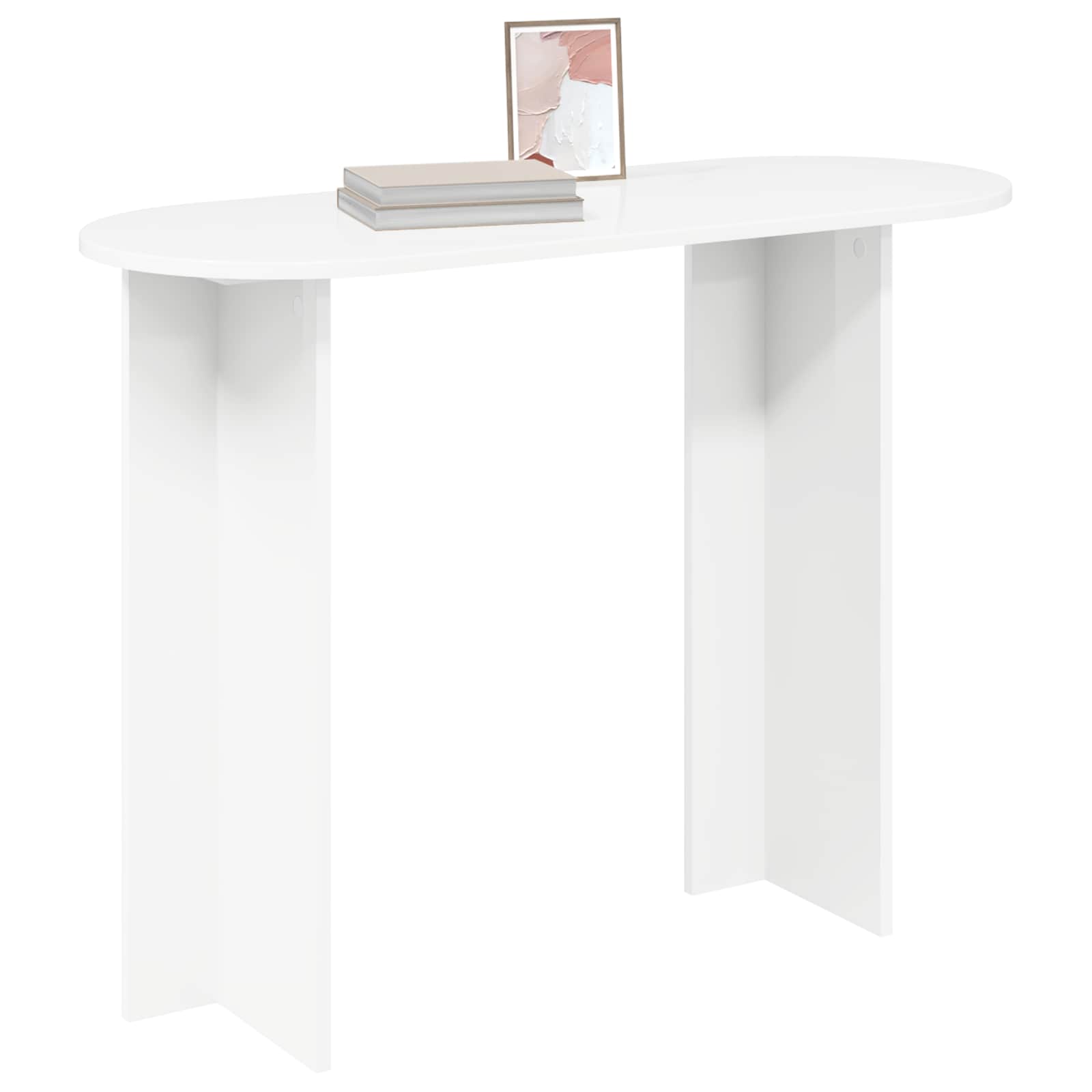 Wandtafel met opslag Wit 100 x 39,5 x 75 cm Bewerkt hout is nu te koop bij PeponiXL, paradijselijk wonen!