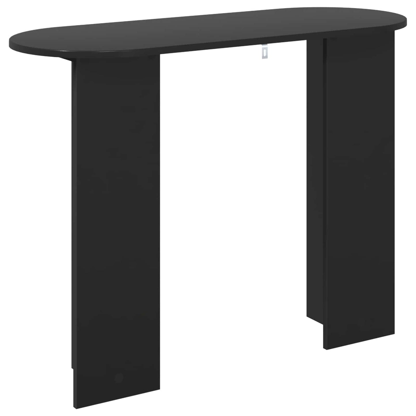 Wandtafel Zwart eiken 100 x 39,5 x 75 cm Bewerkt hout is nu te koop bij PeponiXL, paradijselijk wonen!