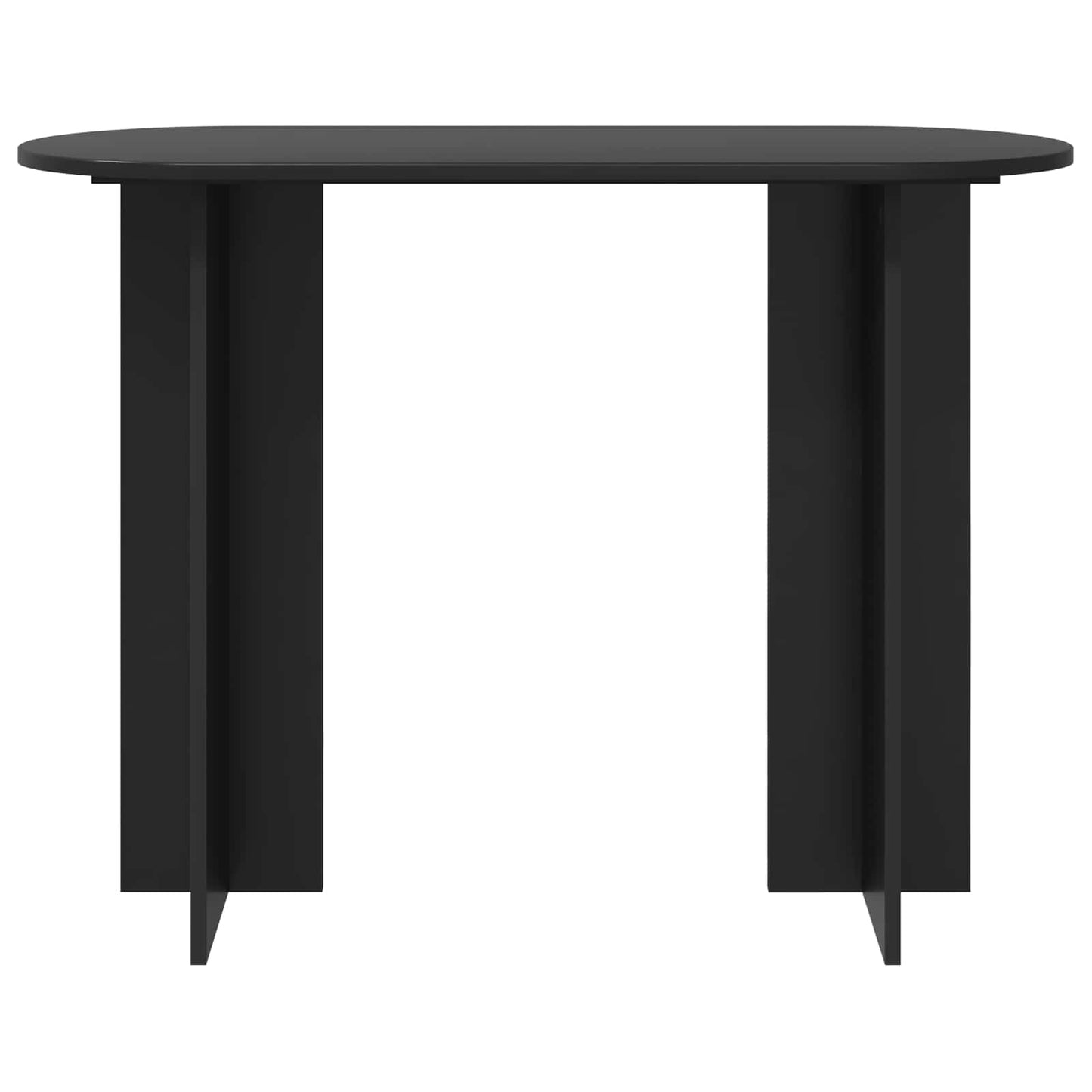 Wandtafel Zwart eiken 100 x 39,5 x 75 cm Bewerkt hout is nu te koop bij PeponiXL, paradijselijk wonen!