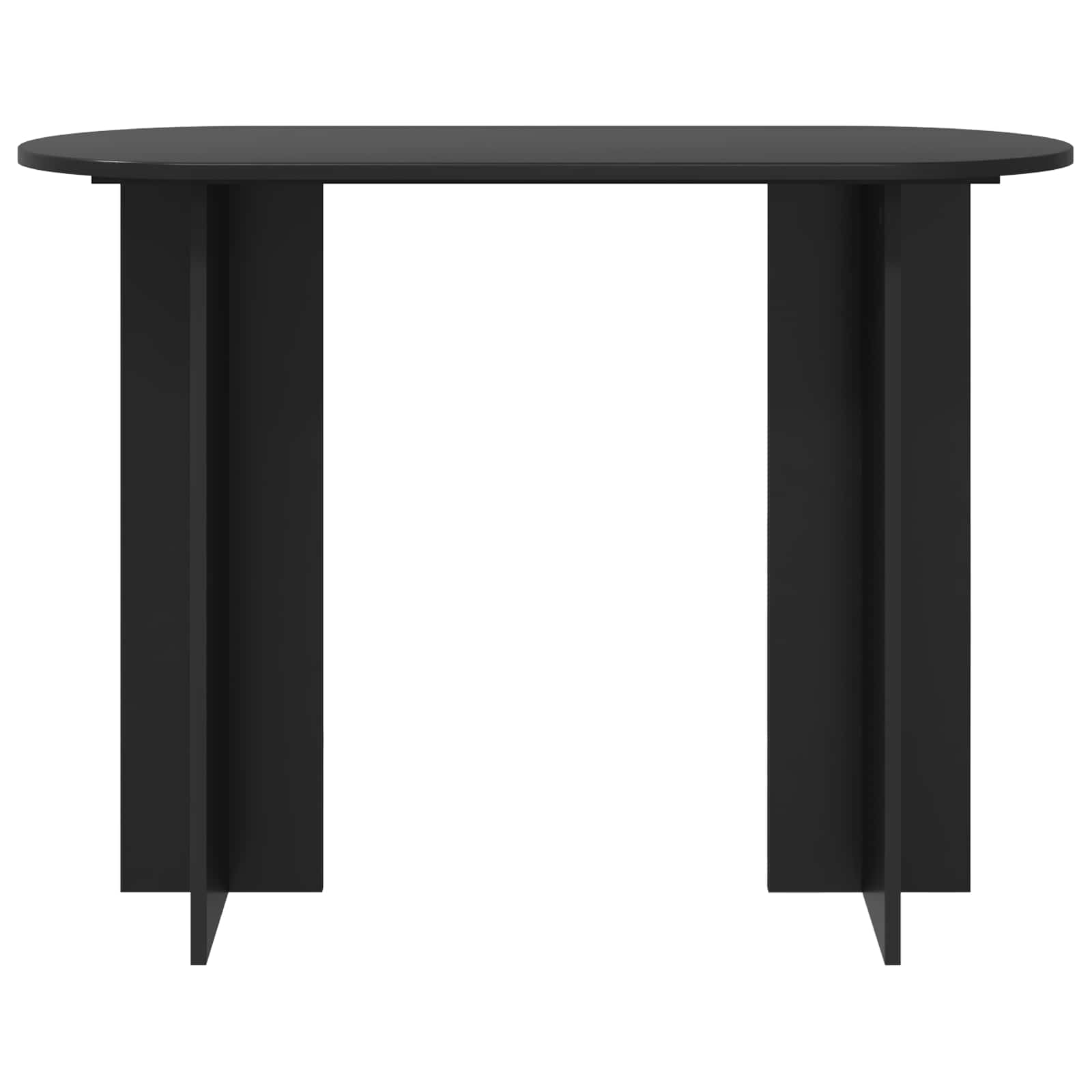 Wandtafel Zwart eiken 100 x 39,5 x 75 cm Bewerkt hout is nu te koop bij PeponiXL, paradijselijk wonen!