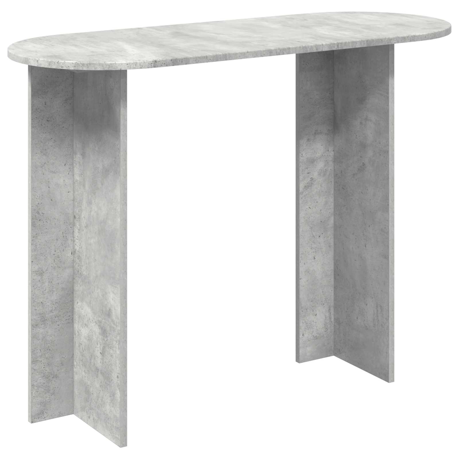 Wandtafel met opslag Betongrijs 100 x 39,5 x 75 cm Bewerkt hout is nu te koop bij PeponiXL, paradijselijk wonen!