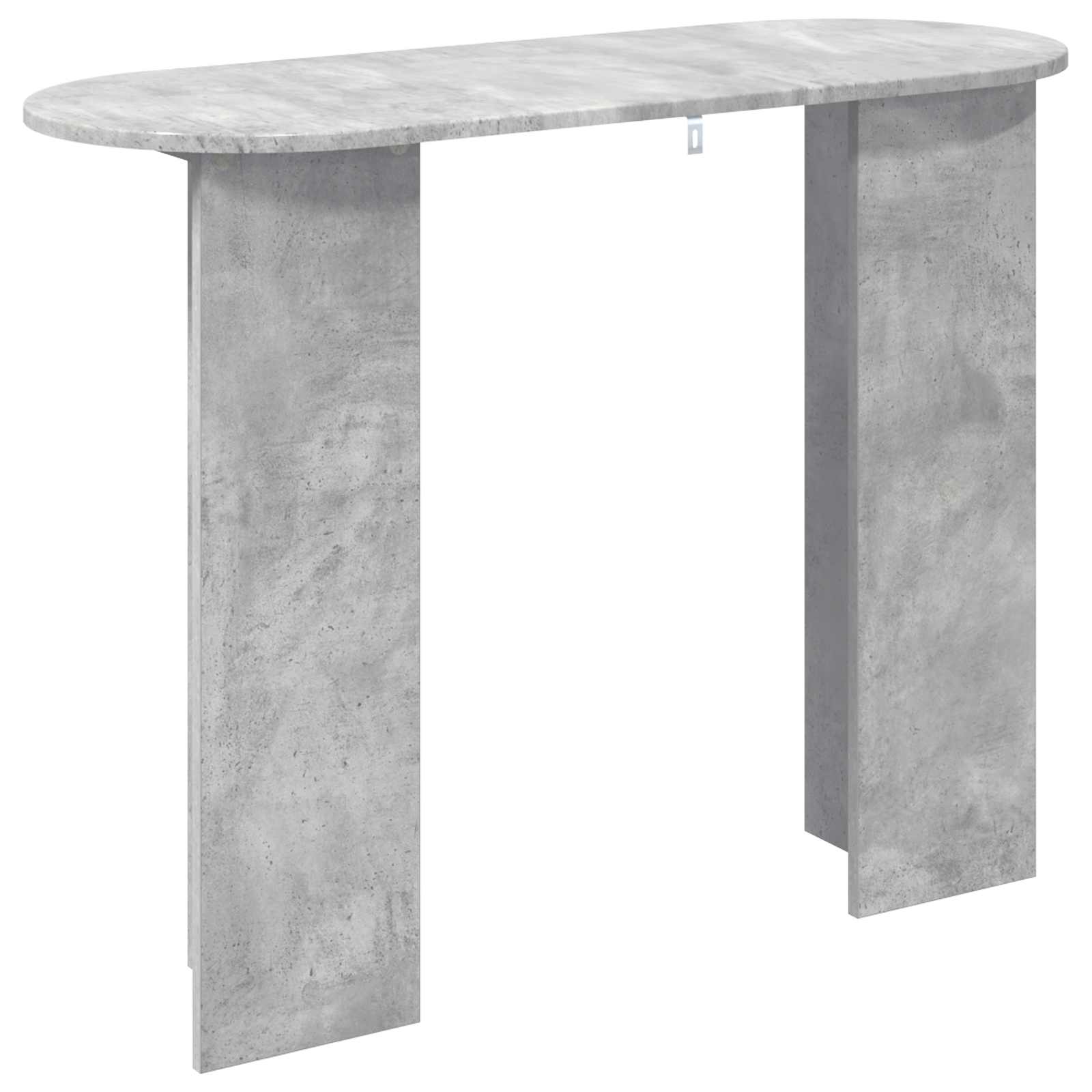 Wandtafel met opslag Betongrijs 100 x 39,5 x 75 cm Bewerkt hout is nu te koop bij PeponiXL, paradijselijk wonen!