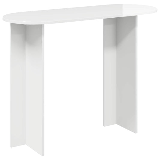 Wandtafel Hoogglans Wit 100 x 39,5 x 75 cm Bewerkt hout is nu te koop bij PeponiXL, paradijselijk wonen!